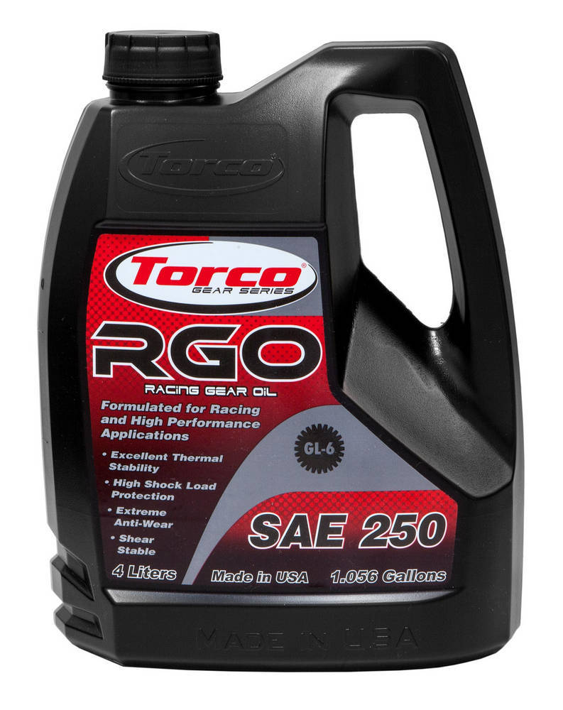 Torco RGO Racing Gear Oil 250- 4x4-Liter TRCA240250S
