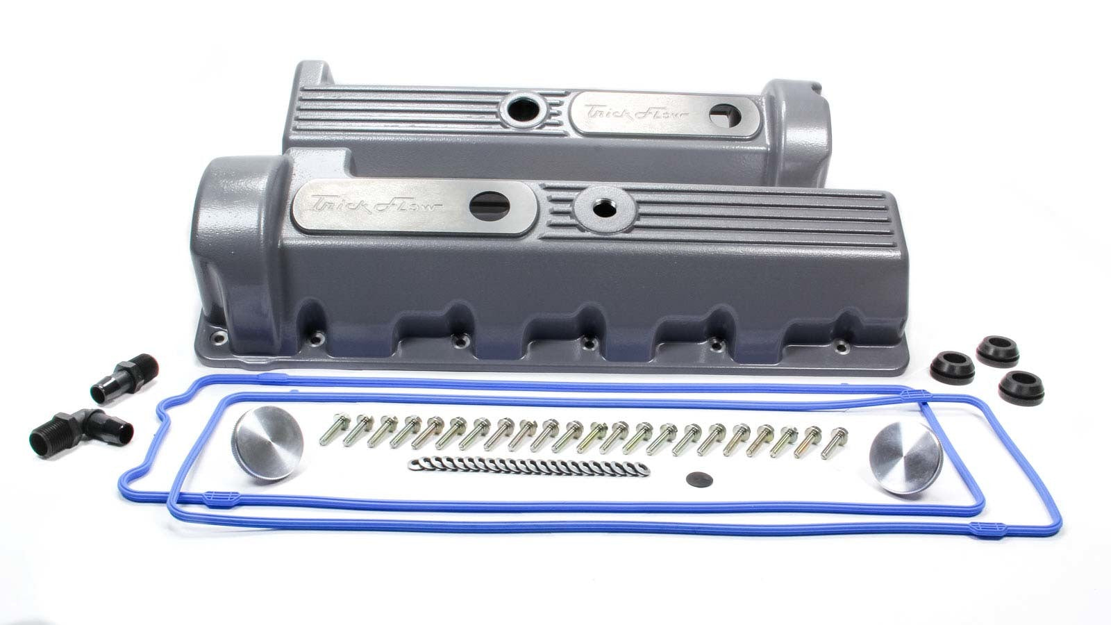 Trick Flow Specialties Valve Cover Kit Ford 4.6 Motor 11-Bolt Cast Alm. TRFTFS-51800801