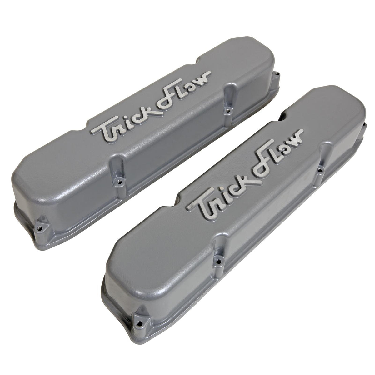 Trick Flow Specialties BBM Alm Valve Cover Set Stock Height - Silver TRFTFS-61600802