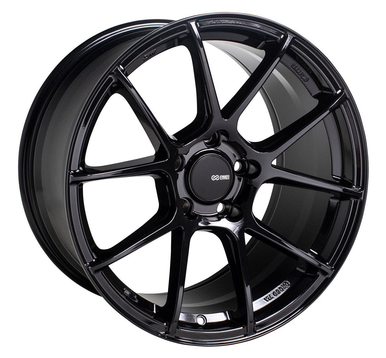 Enkei TS-V Wheel Gloss Black 17x8 +35 5x114.3 522-780-6535BK