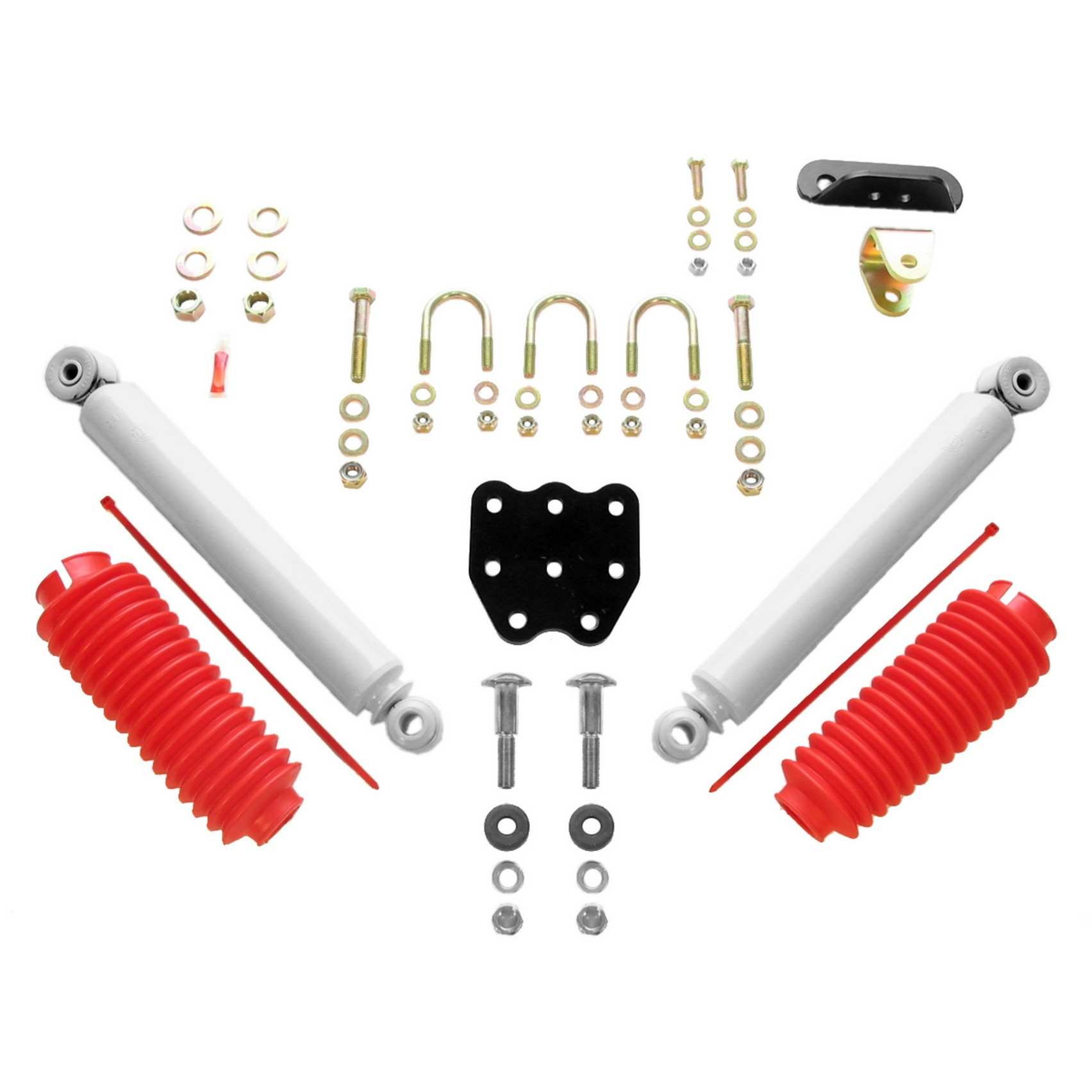 Rancho Steering Damper Kit  top view frsport RS98509