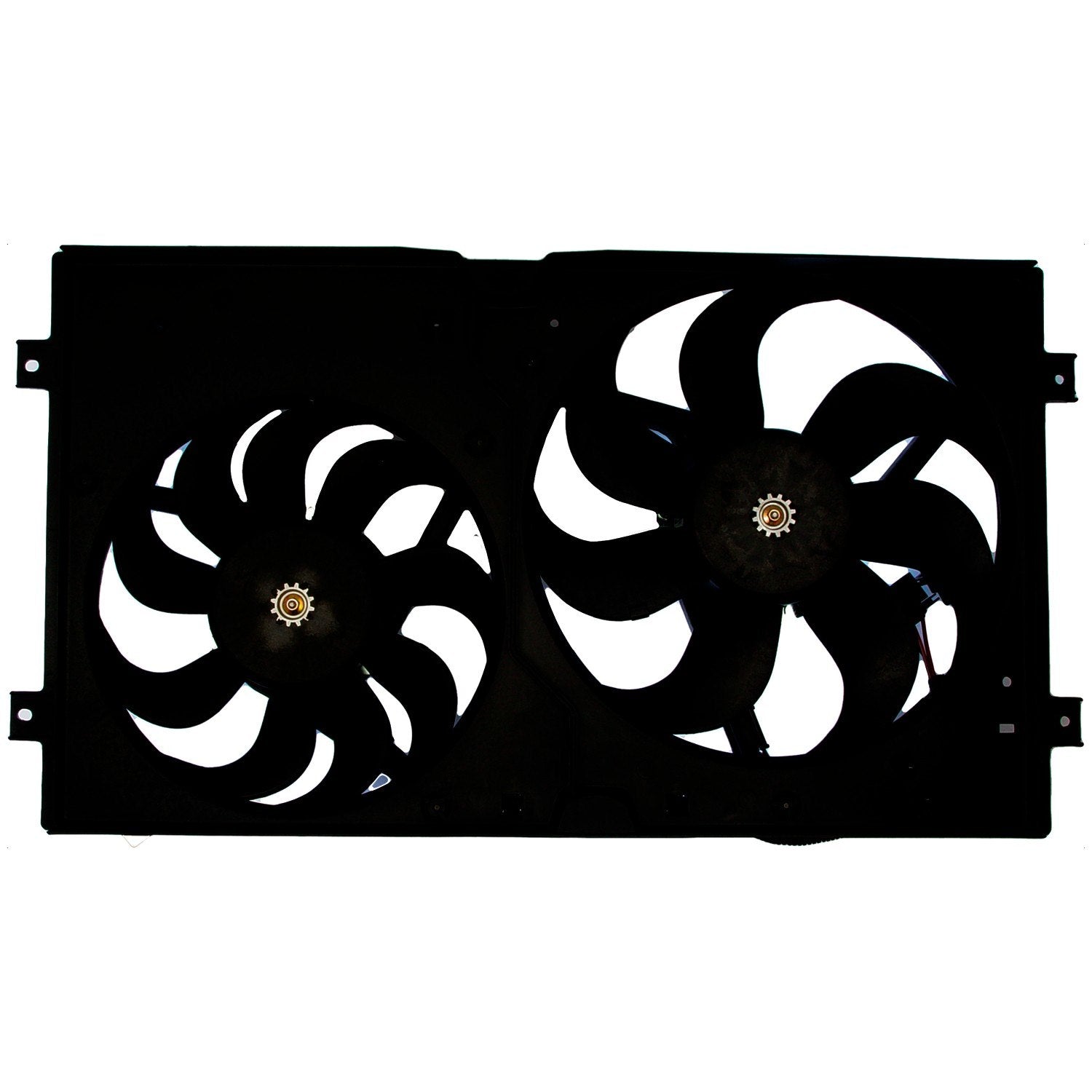 Continental Dual Radiator and Condenser Fan Assembly  top view frsport FA70174