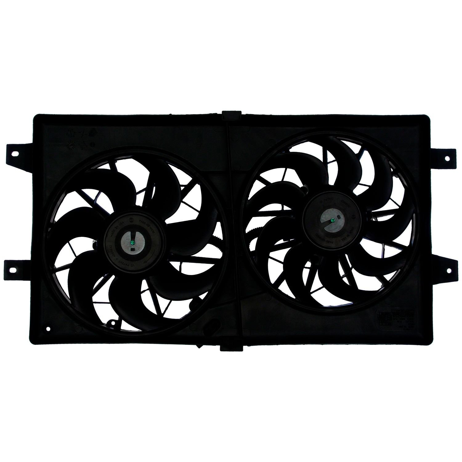 Continental Dual Radiator and Condenser Fan Assembly  top view frsport FA70175