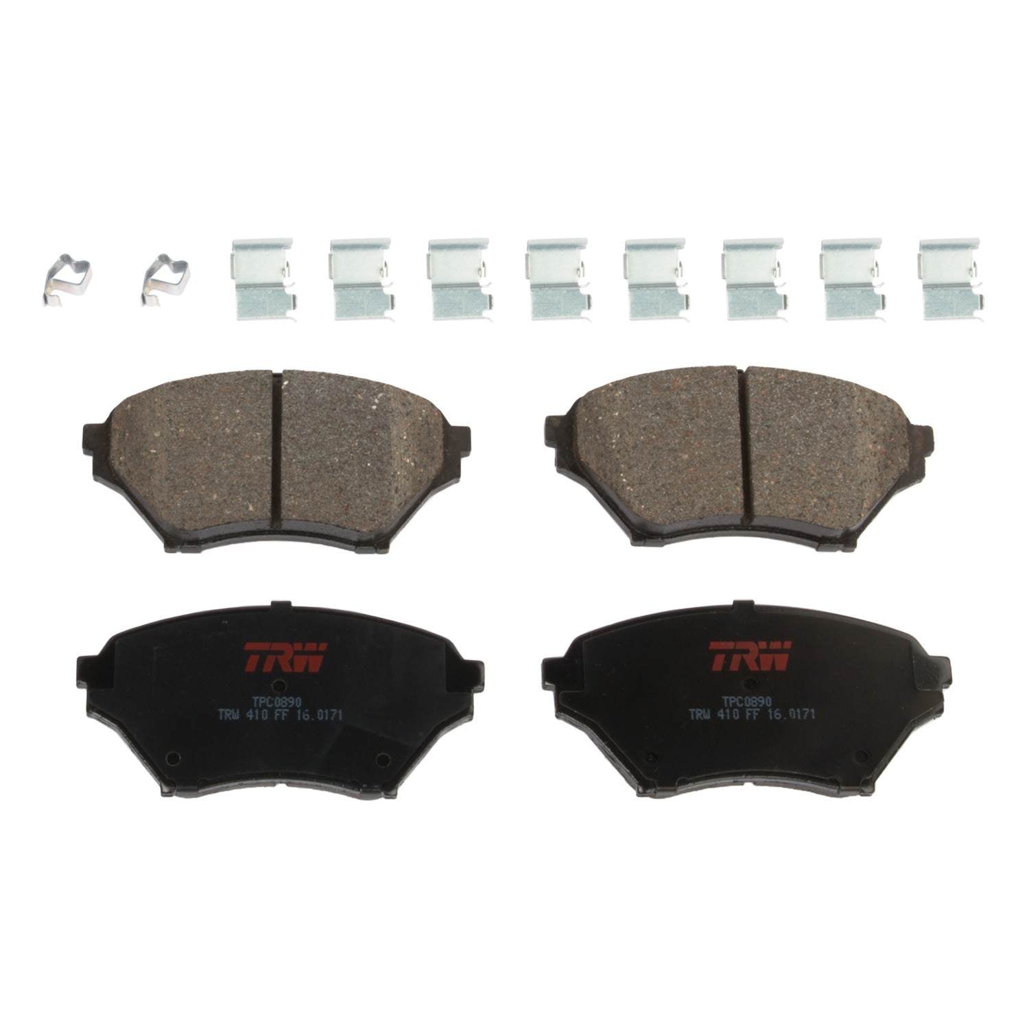 trw disc brake pad set  frsport tpc0890