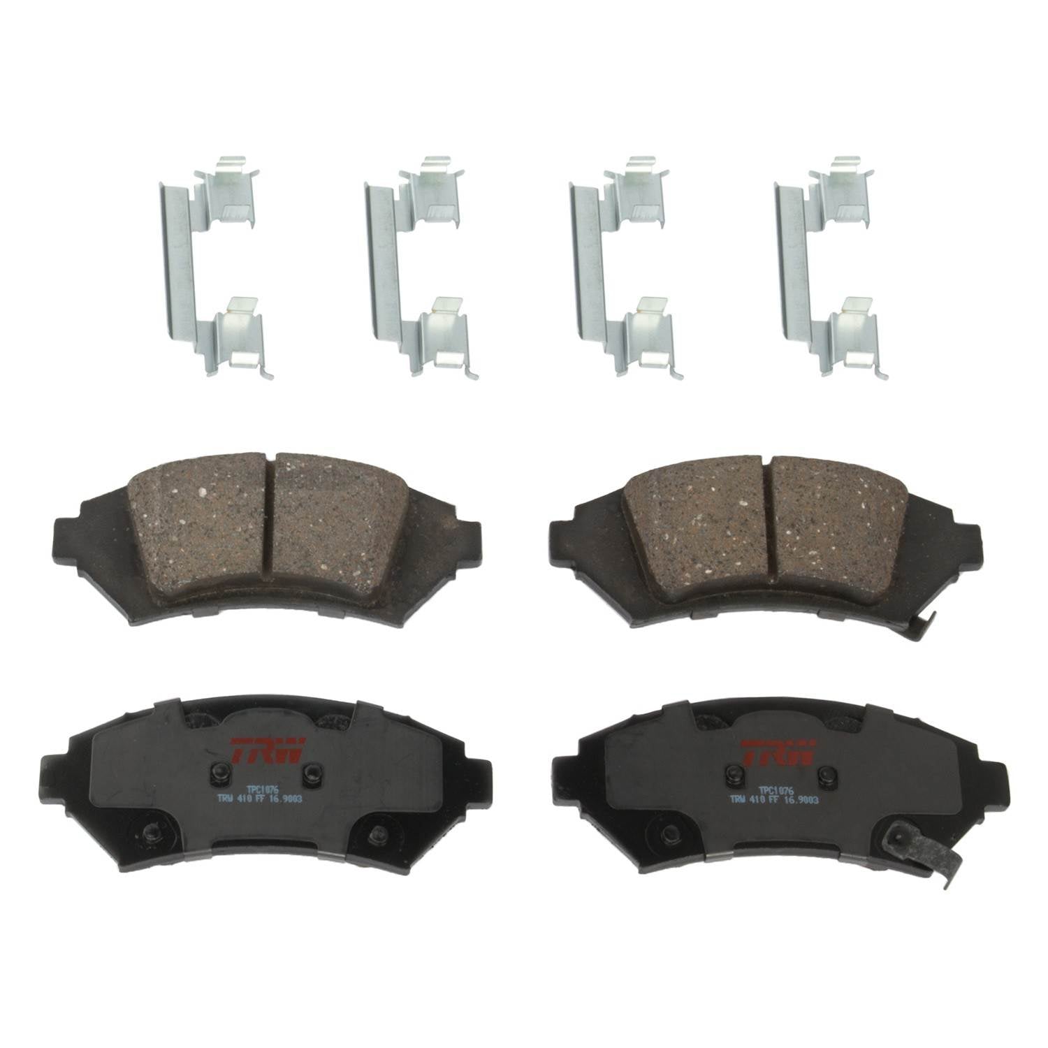 TRW Disc Brake Pad Set  top view frsport TPC1076