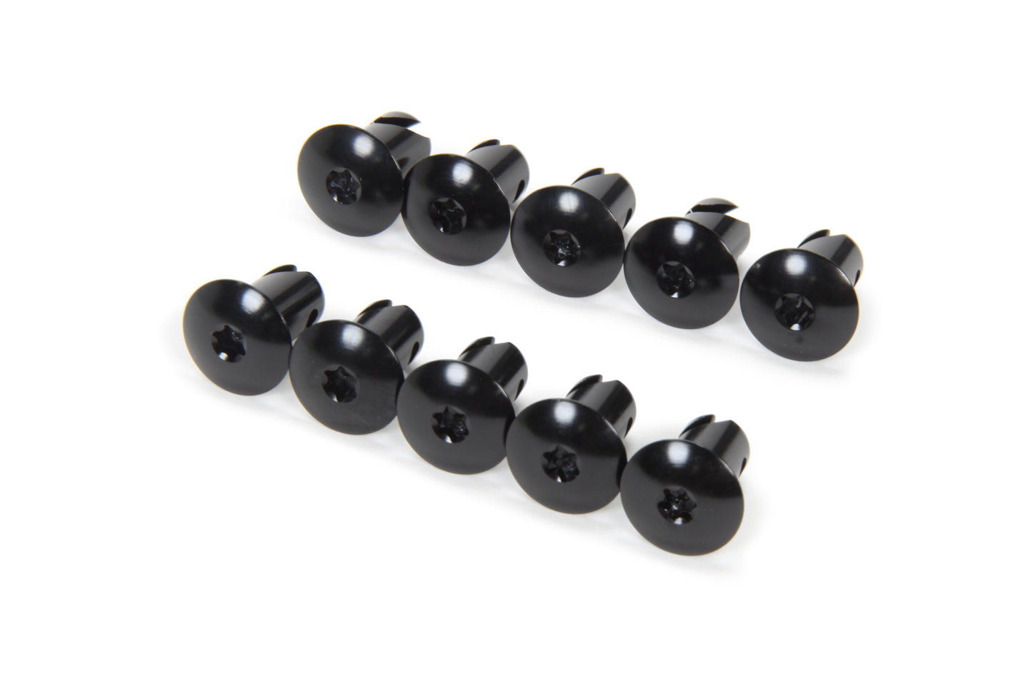 Triple X Race Components Torx Head Button Alum .550 Long Black 10pk TXRCH-4418BLK-10