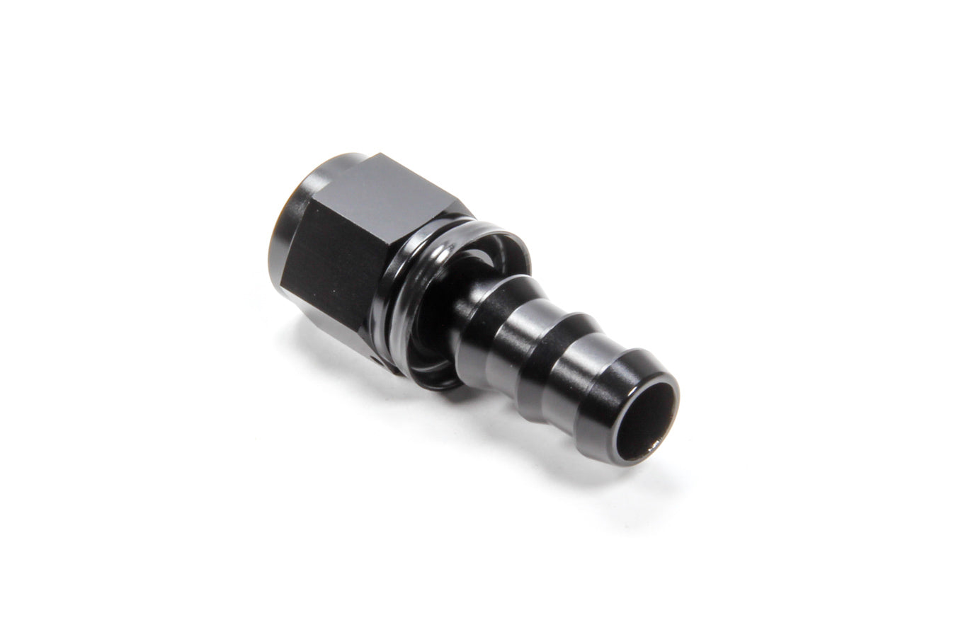 Triple X Race Components #10 Straight Hose End Push Lock TXRHF-10010-BLK