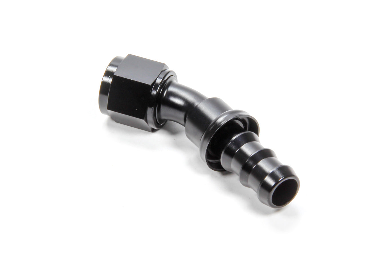 Triple X Race Components #10 30 Degree Hose End Push Lock TXRHF-13010-BLK