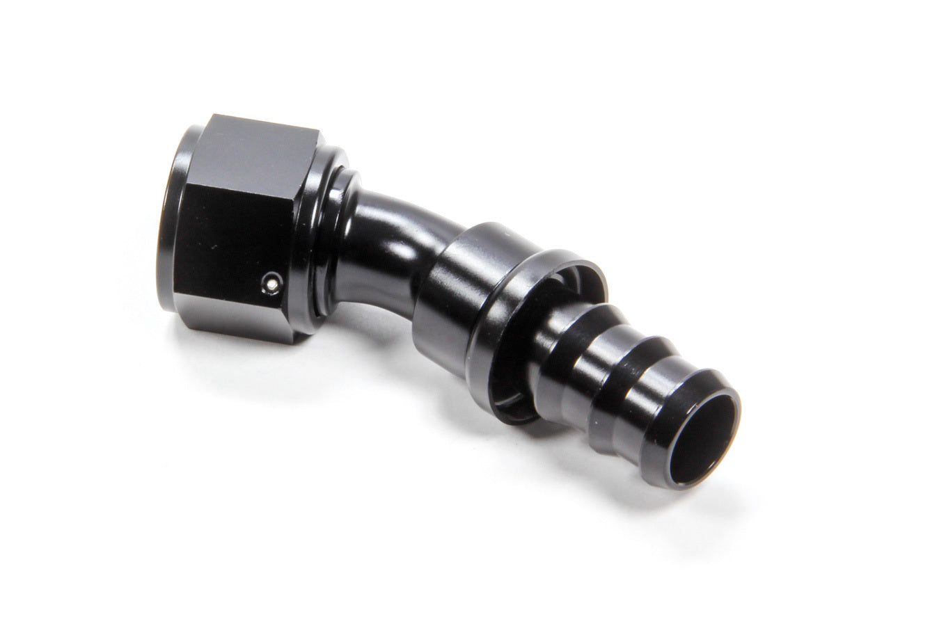 Triple X Race Components #12 30 Degree Hose End Push Lock TXRHF-13012-BLK