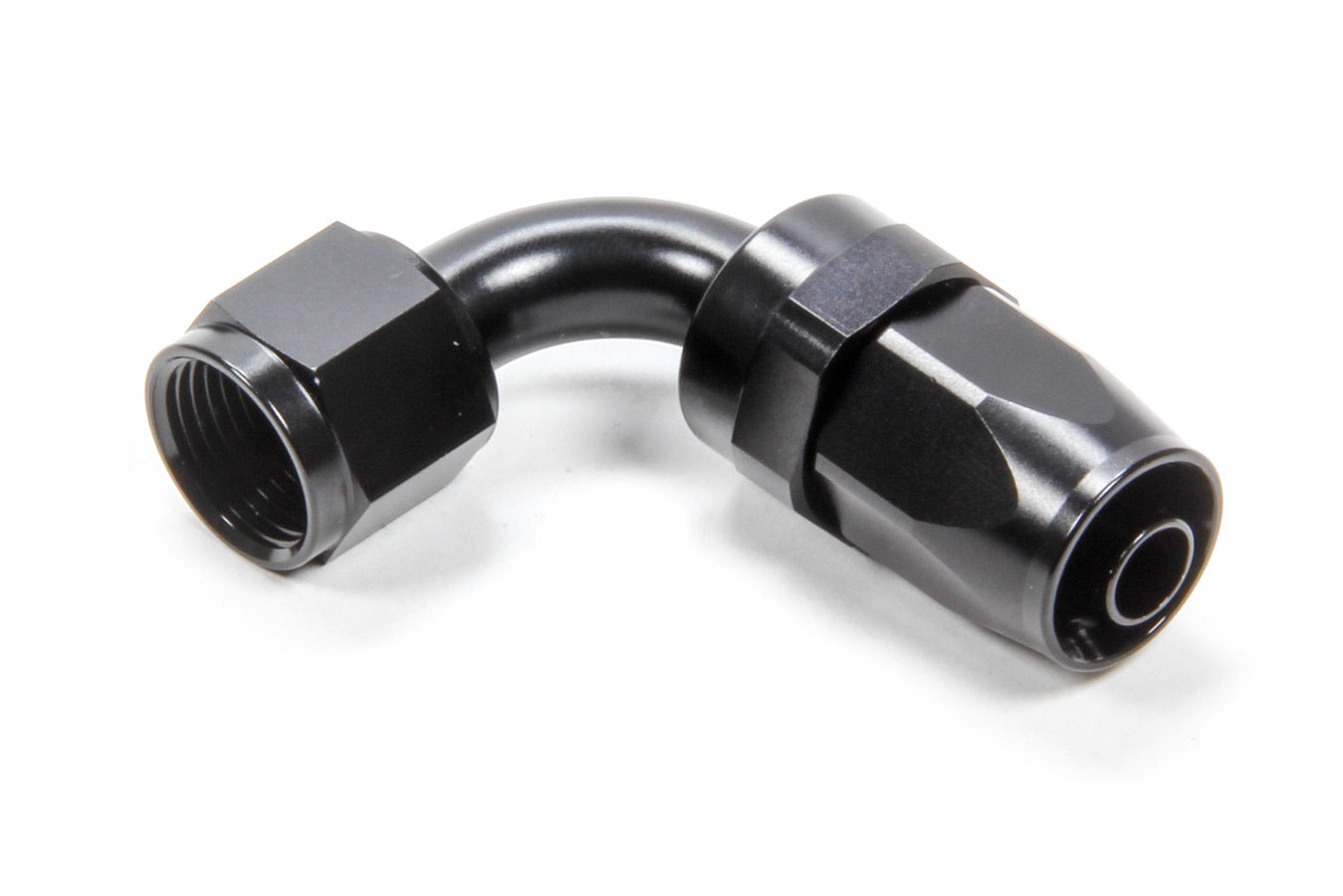 Triple X Race Components #8 90 Degree Swivel Hose End TXRHF-29008-BLK