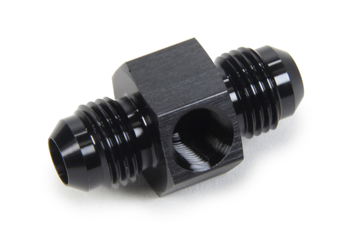 Triple X Race Components Gauge Adapter #6 Male x #6 Male x 1/9 TXRHF-33661-BLK