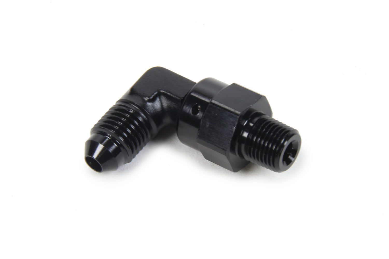 Triple X Race Components AN to NPT Swivel 90 Deg #4 x 1/8 TXRHF-93041-BLK