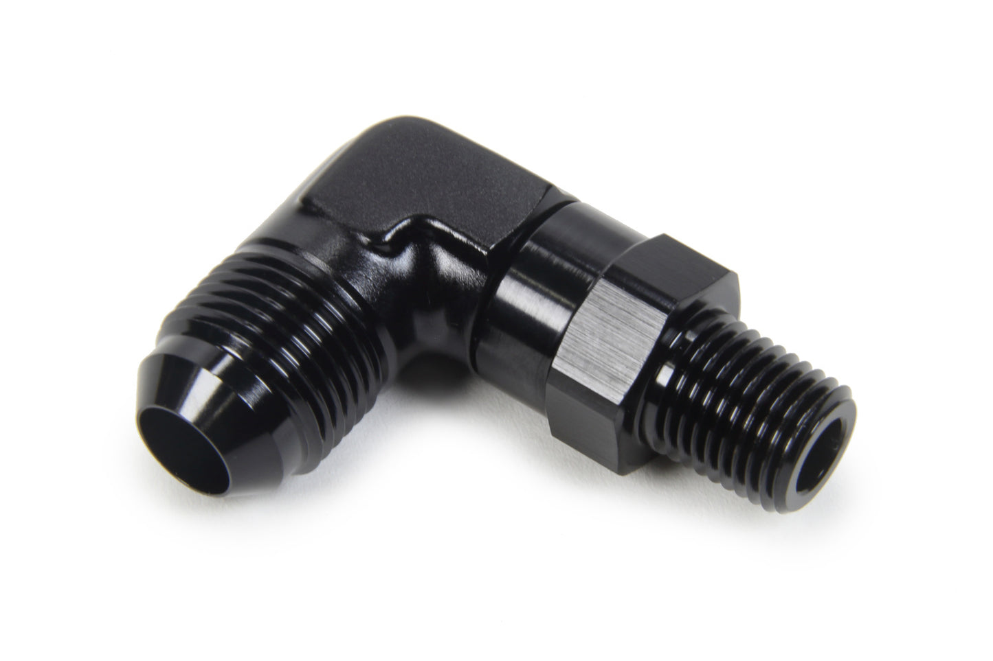 Triple X Race Components AN to NPT Swivel 90 Deg #8 x 1/4 TXRHF-93082-BLK