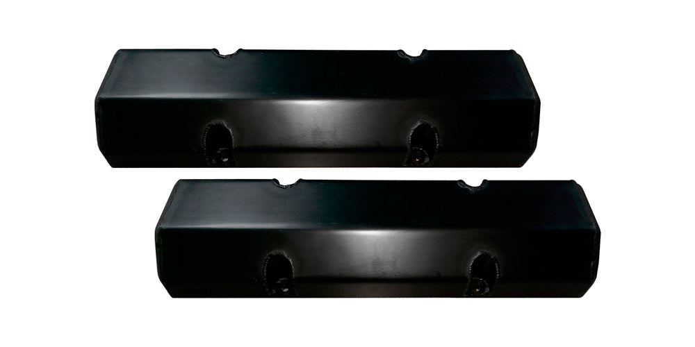 Triple X Race Components Valve Cover Set SBC Billet Rail Black TXRSC-EG-0003BLK