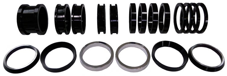 Triple X Race Components Axle Spacer Kit 19pcs Black For Both Sides TXRSC-SU-9947