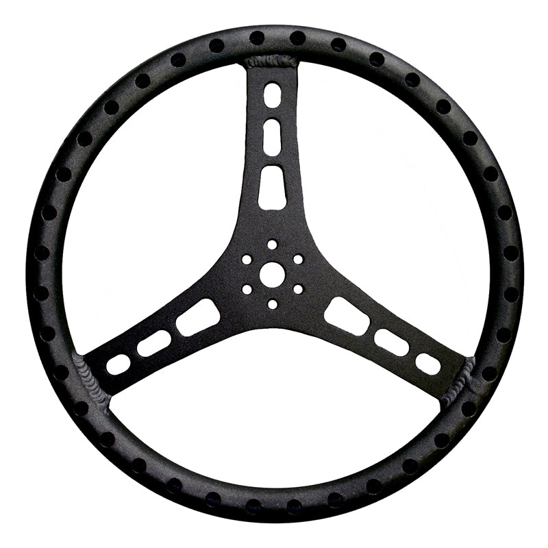 Triple X Race Components Steering Wheel 15in Dia 1-1/4in Tube Black TXRST-0002-BLK