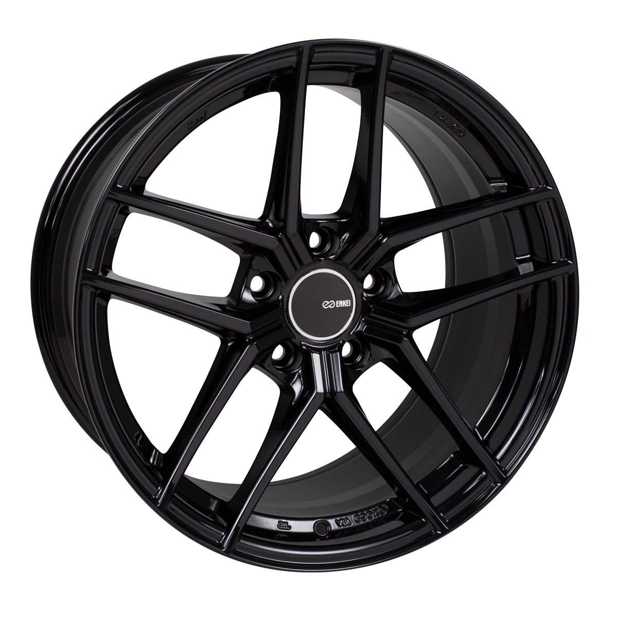 Enkei TY-5 Wheel Gloss Black 18x8 +40 5x108 498-880-3140BK