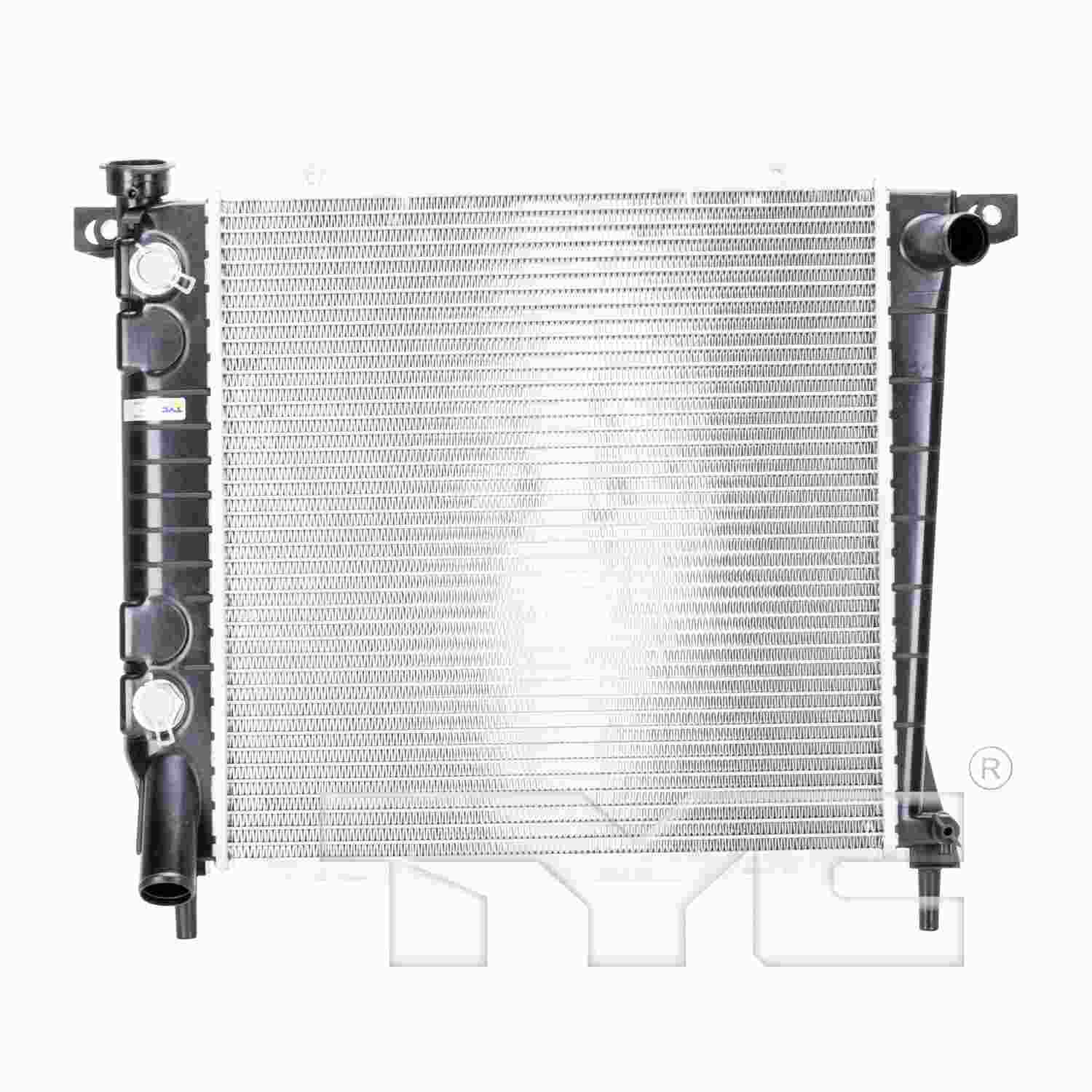 TYC TYC Radiator  top view frsport 1164