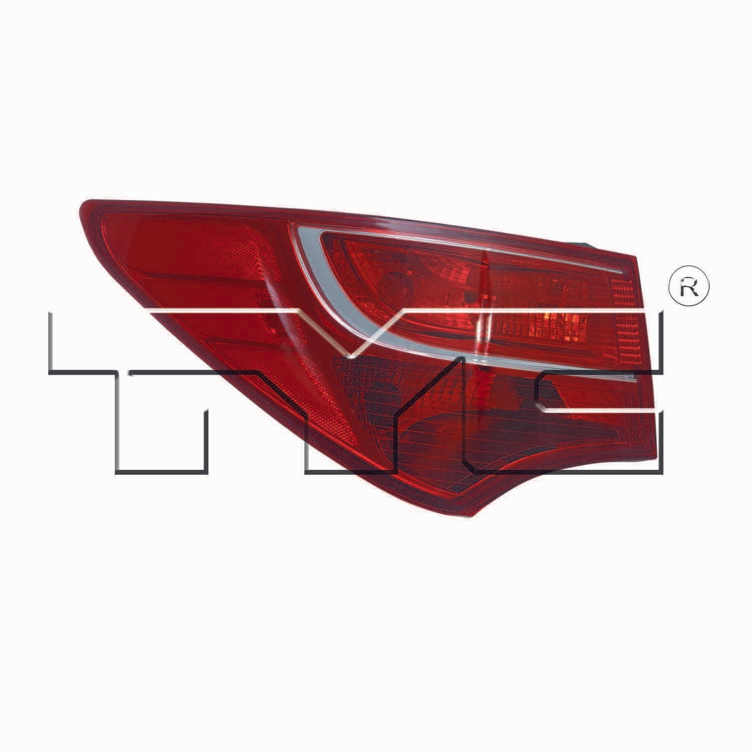 TYC Tail Light Assembly  top view frsport 11-6538-00-9