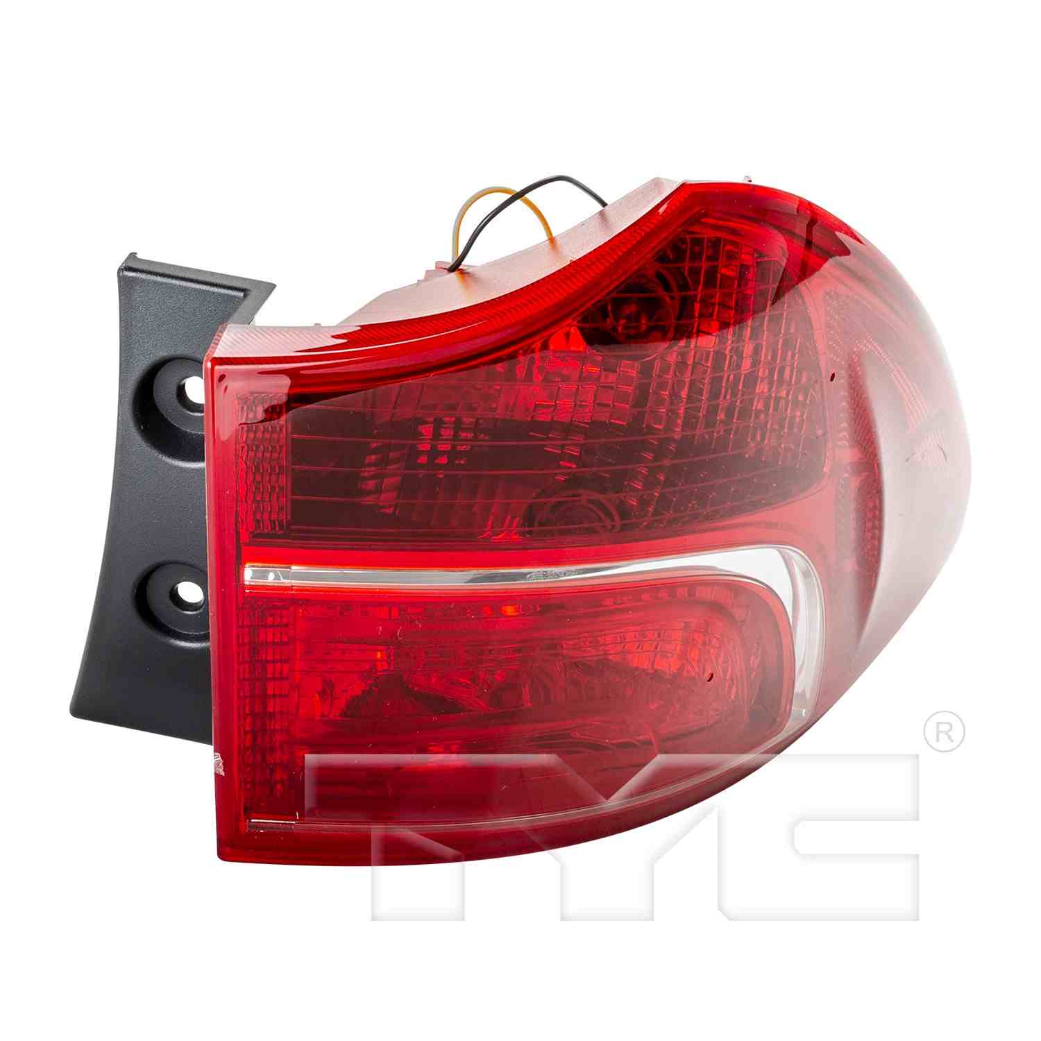 TYC Tail Light Assembly  top view frsport 11-6538-00