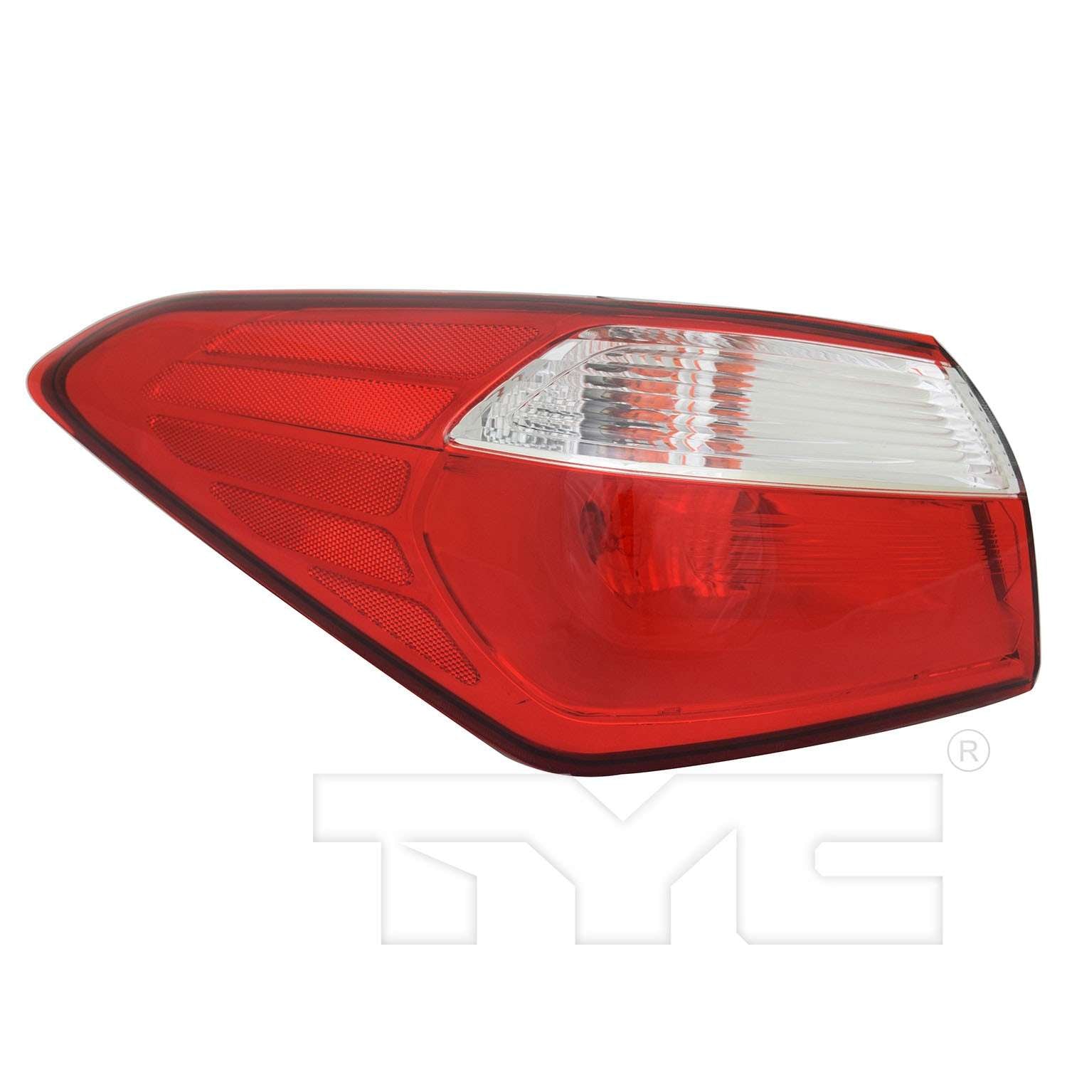 TYC Tail Light Assembly  top view frsport 11-6604-00