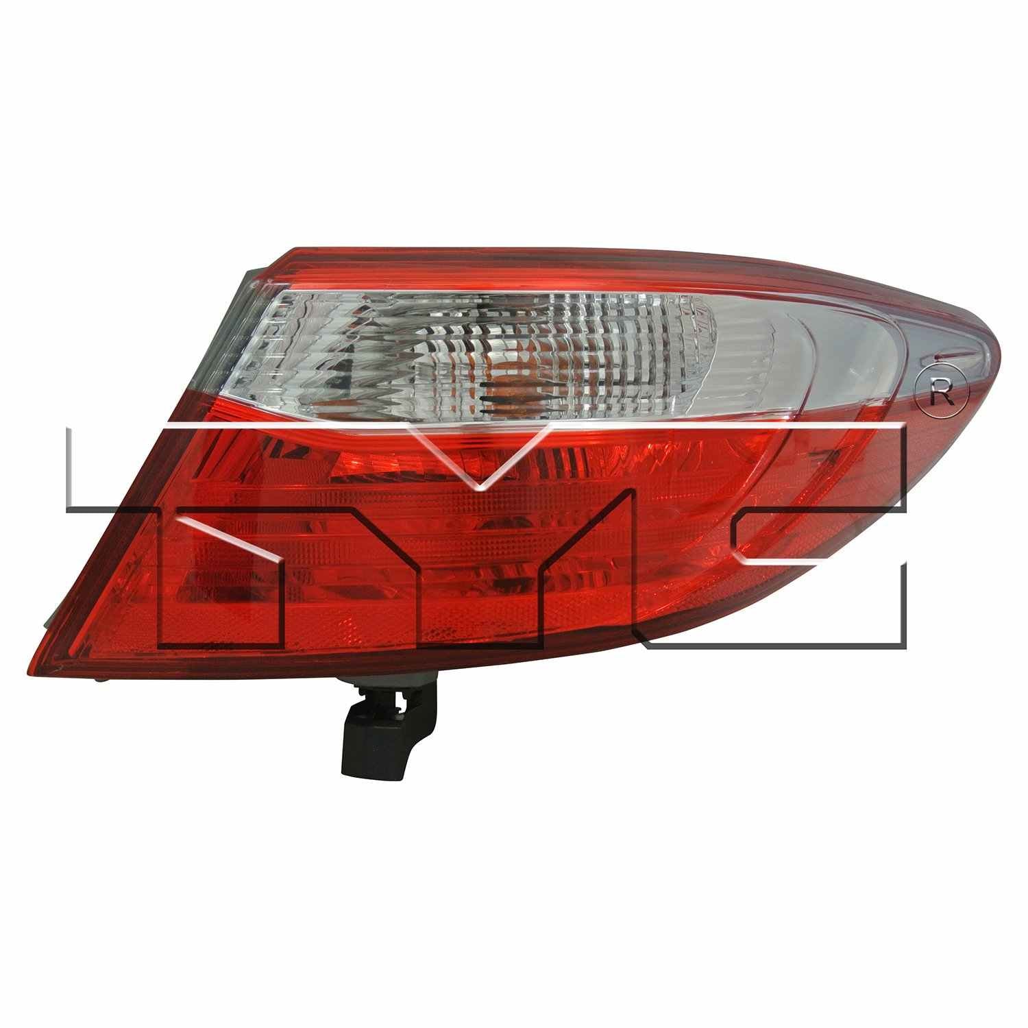 TYC Tail Light Assembly  top view frsport 11-6737-00