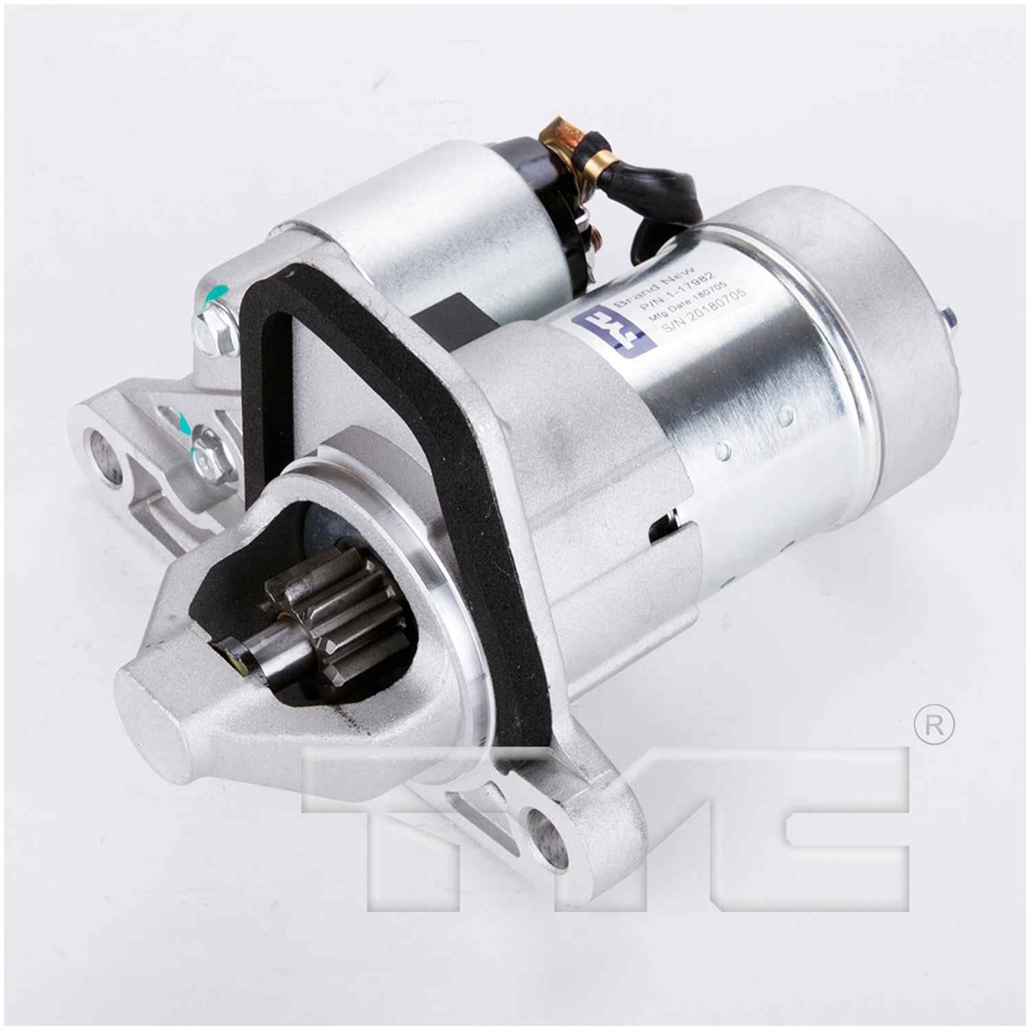 TYC Starter Motor  top view frsport 1-17982