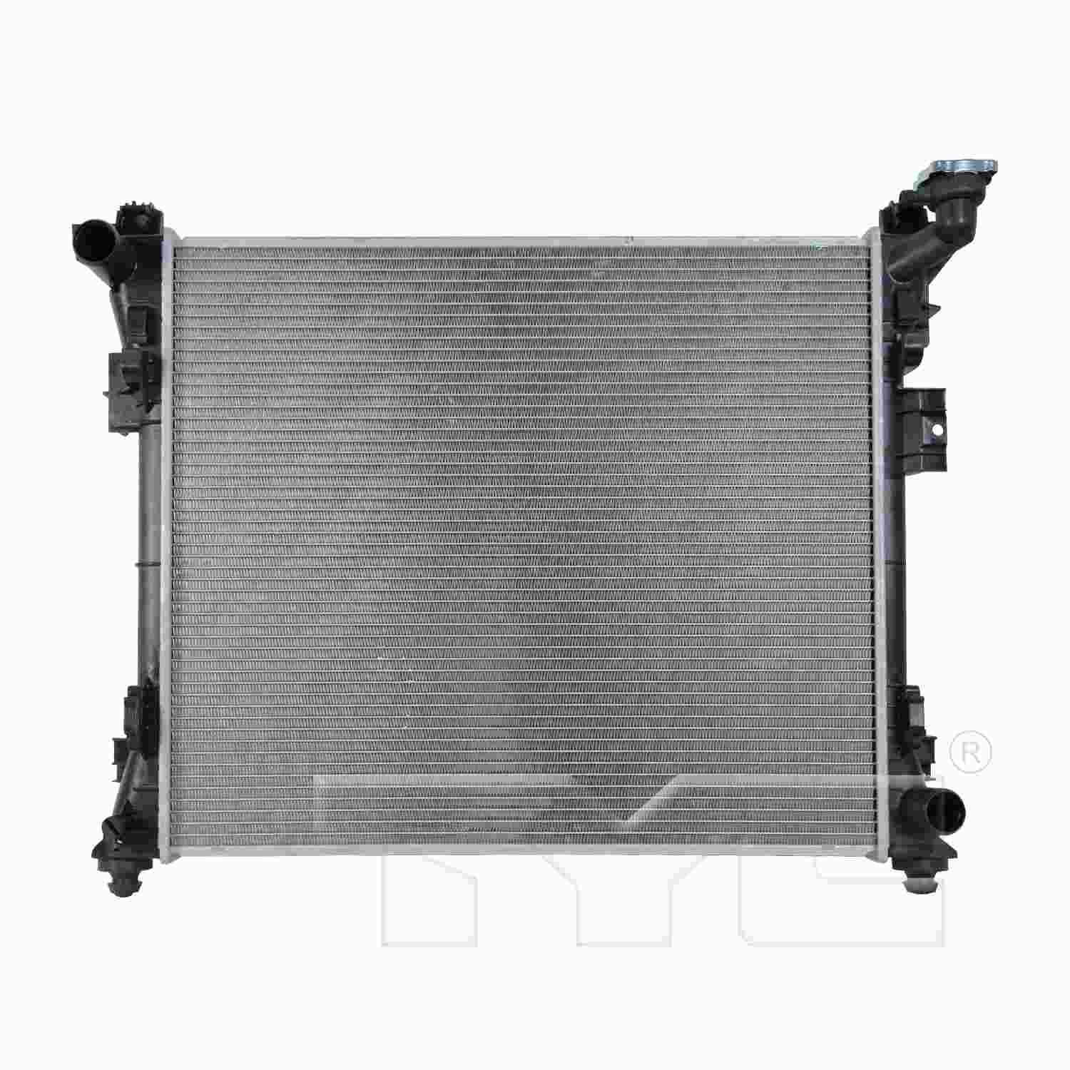 TYC TYC Radiator  top view frsport 13064