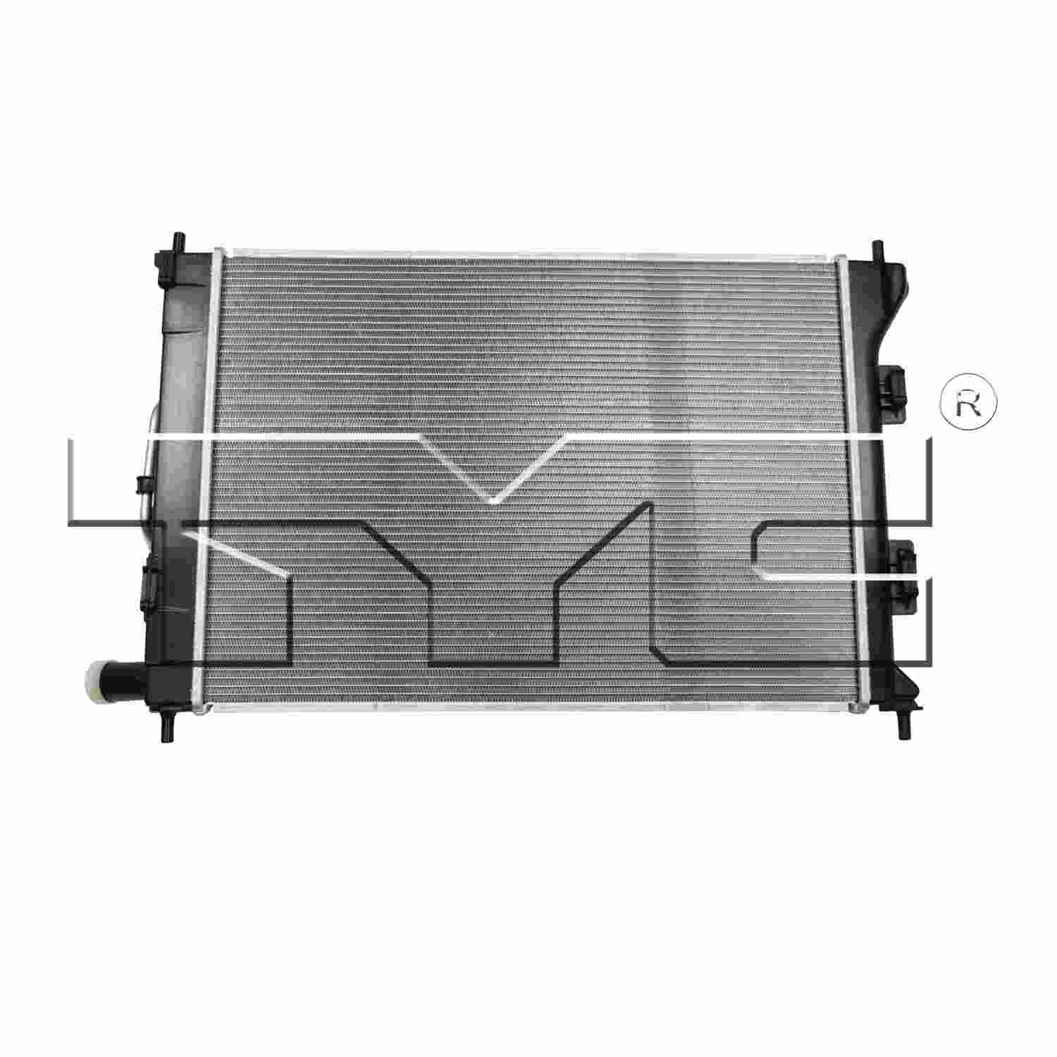 TYC TYC Radiator  top view frsport 13202