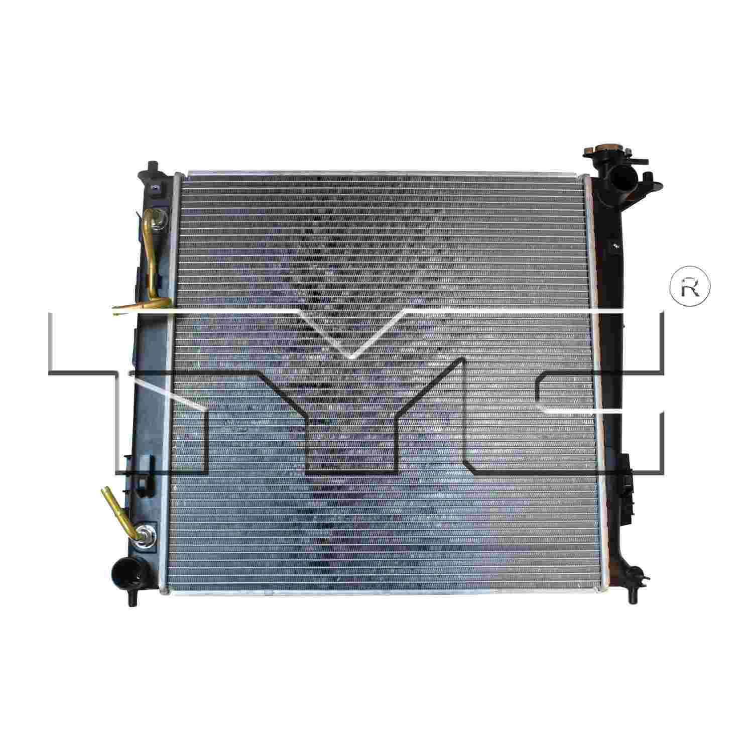 TYC TYC Radiator  top view frsport 13324