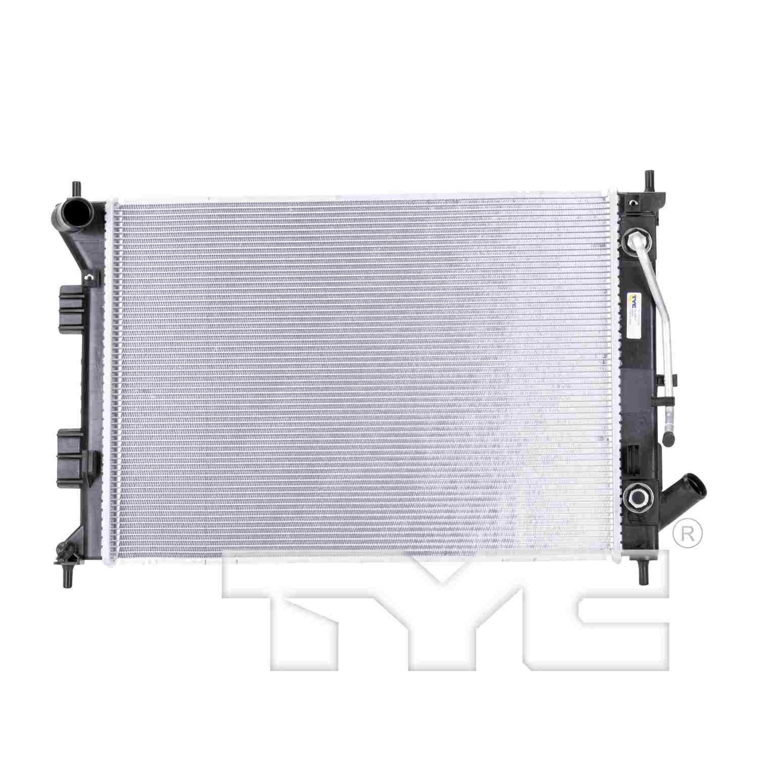 TYC TYC Radiator  top view frsport 13333