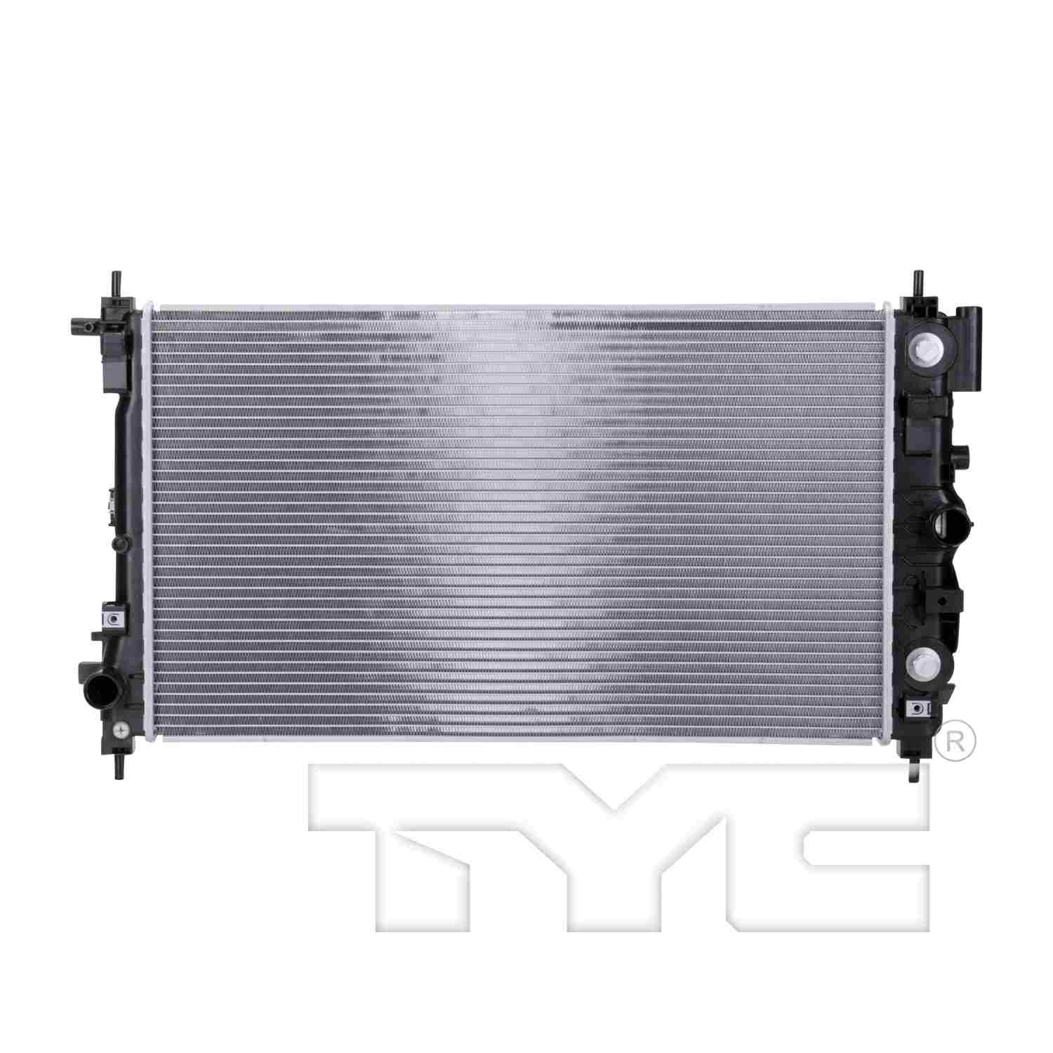 TYC TYC Radiator  top view frsport 13366