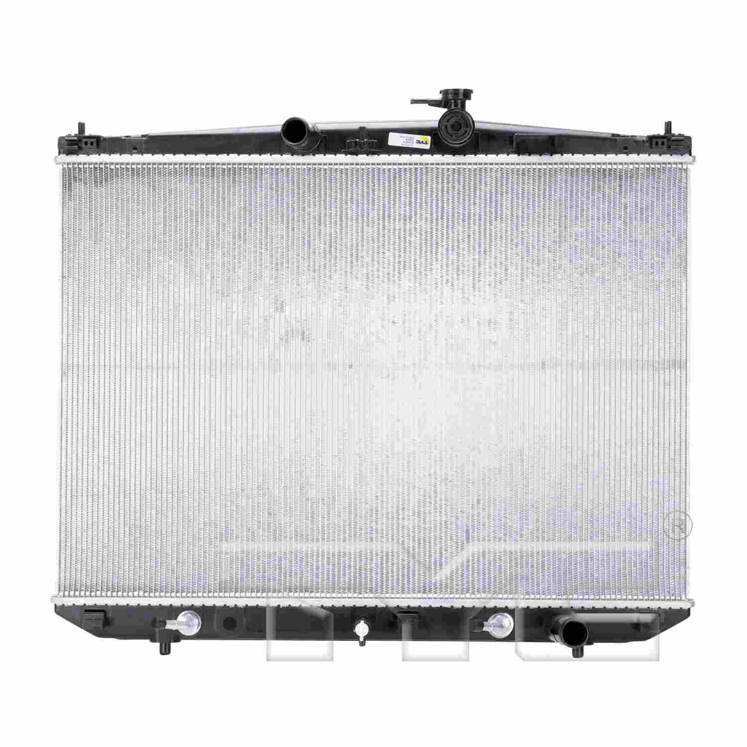 TYC TYC Radiator  top view frsport 13449