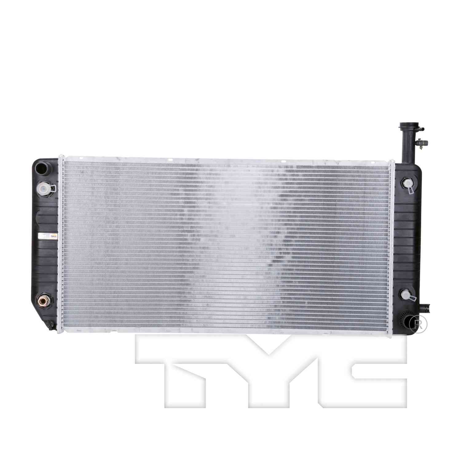 TYC TYC Radiator  top view frsport 13476