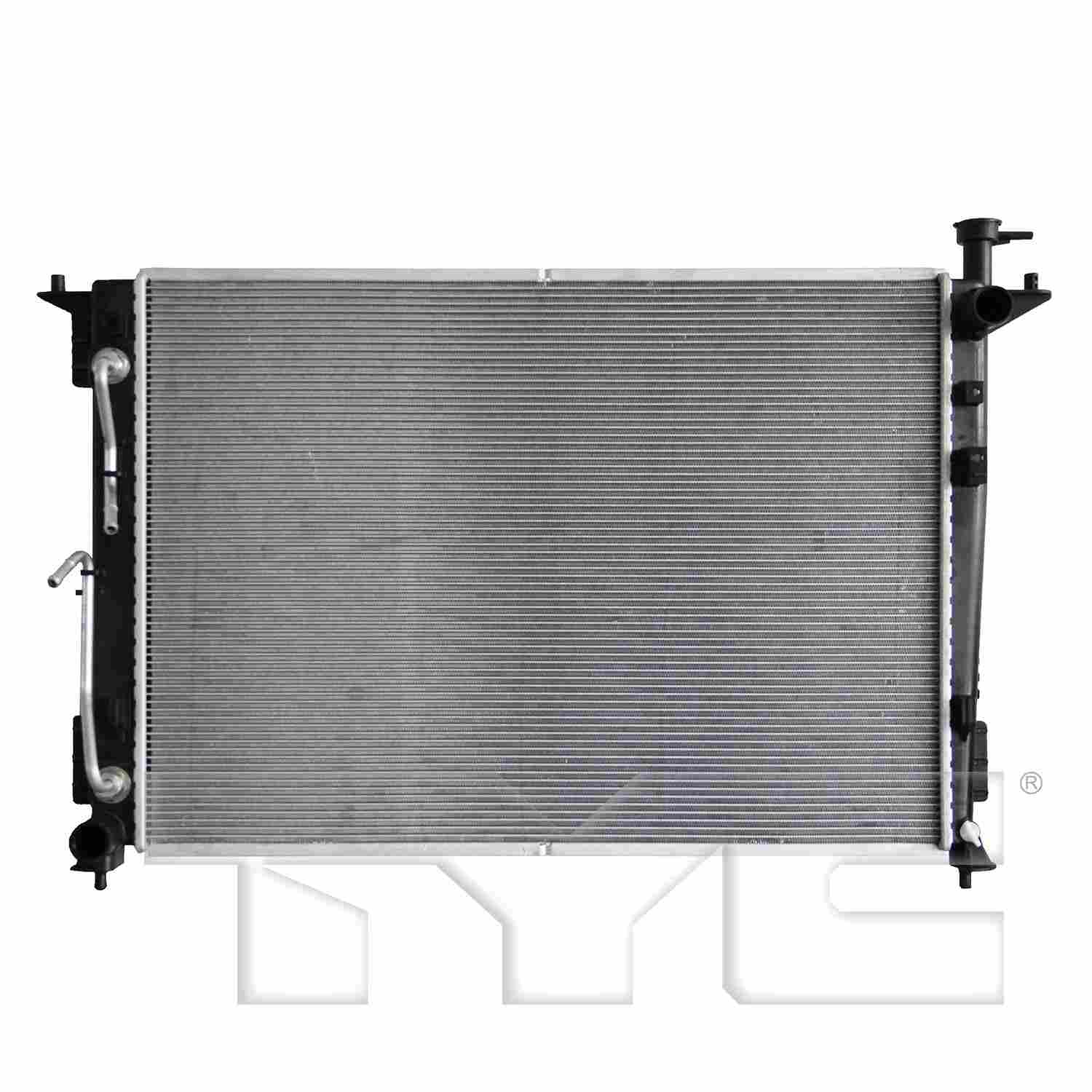 TYC TYC Radiator  top view frsport 13863