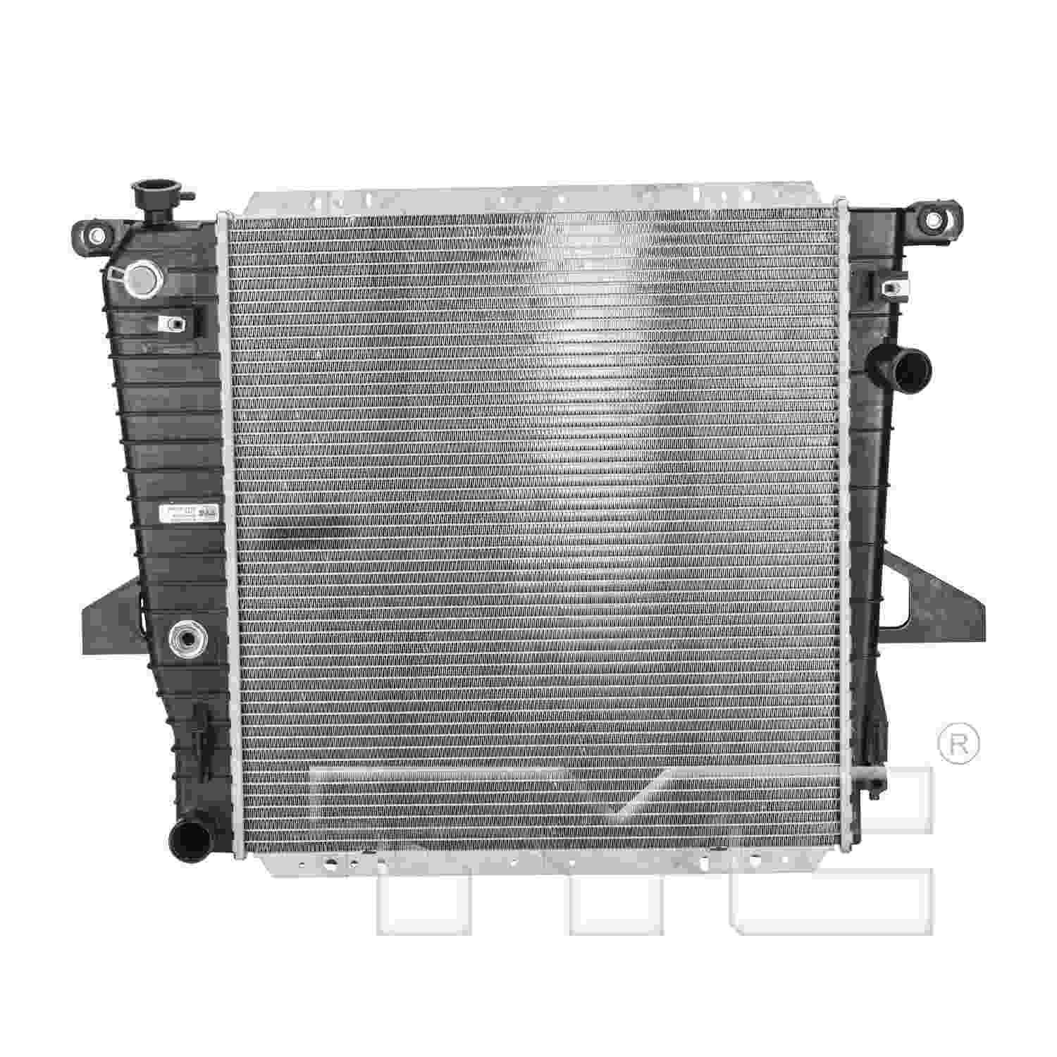 TYC TYC Radiator  top view frsport 1728