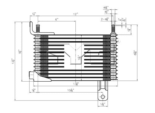 tyc automatic transmission oil cooler  frsport 19006