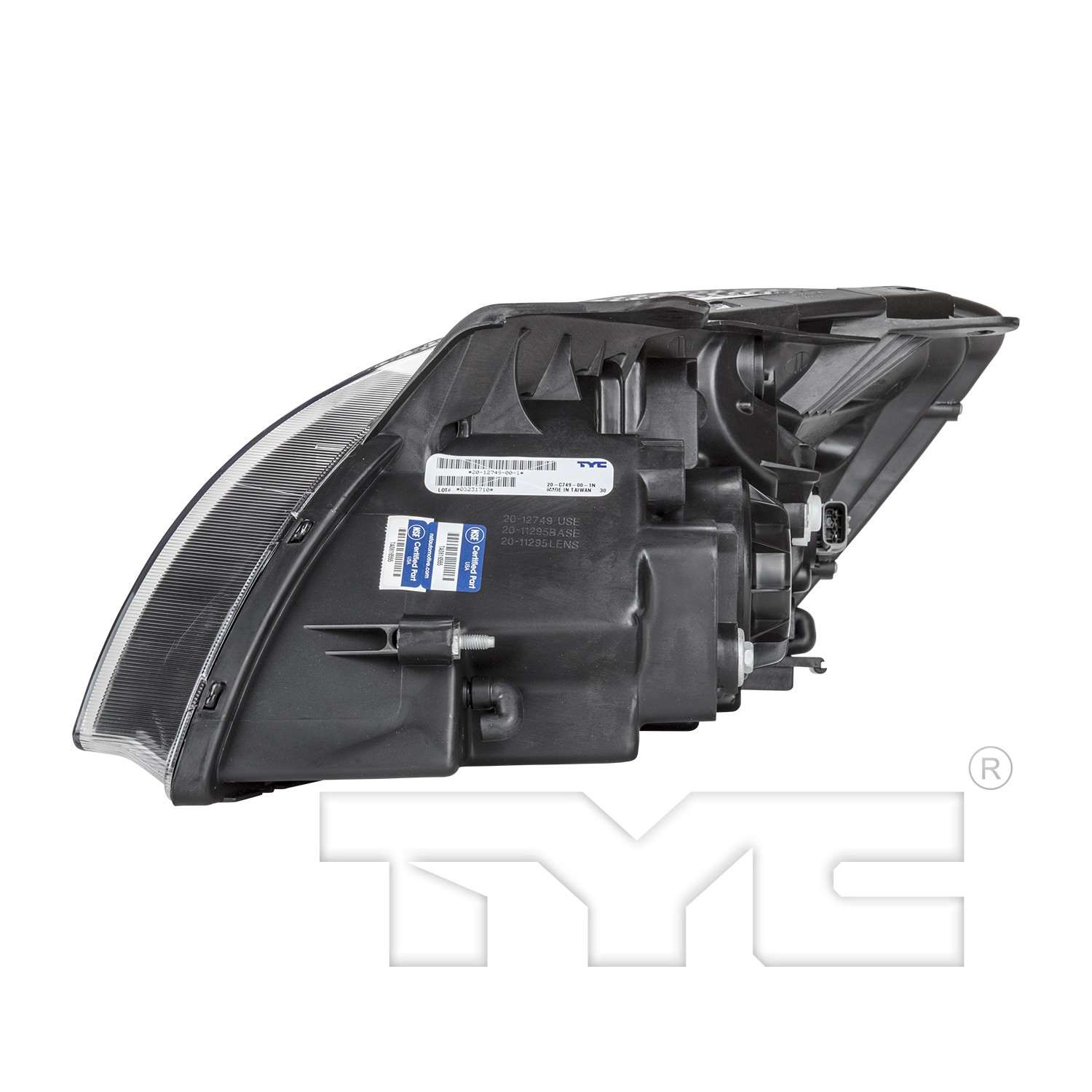 tyc headlight assembly  frsport 20-12749-00