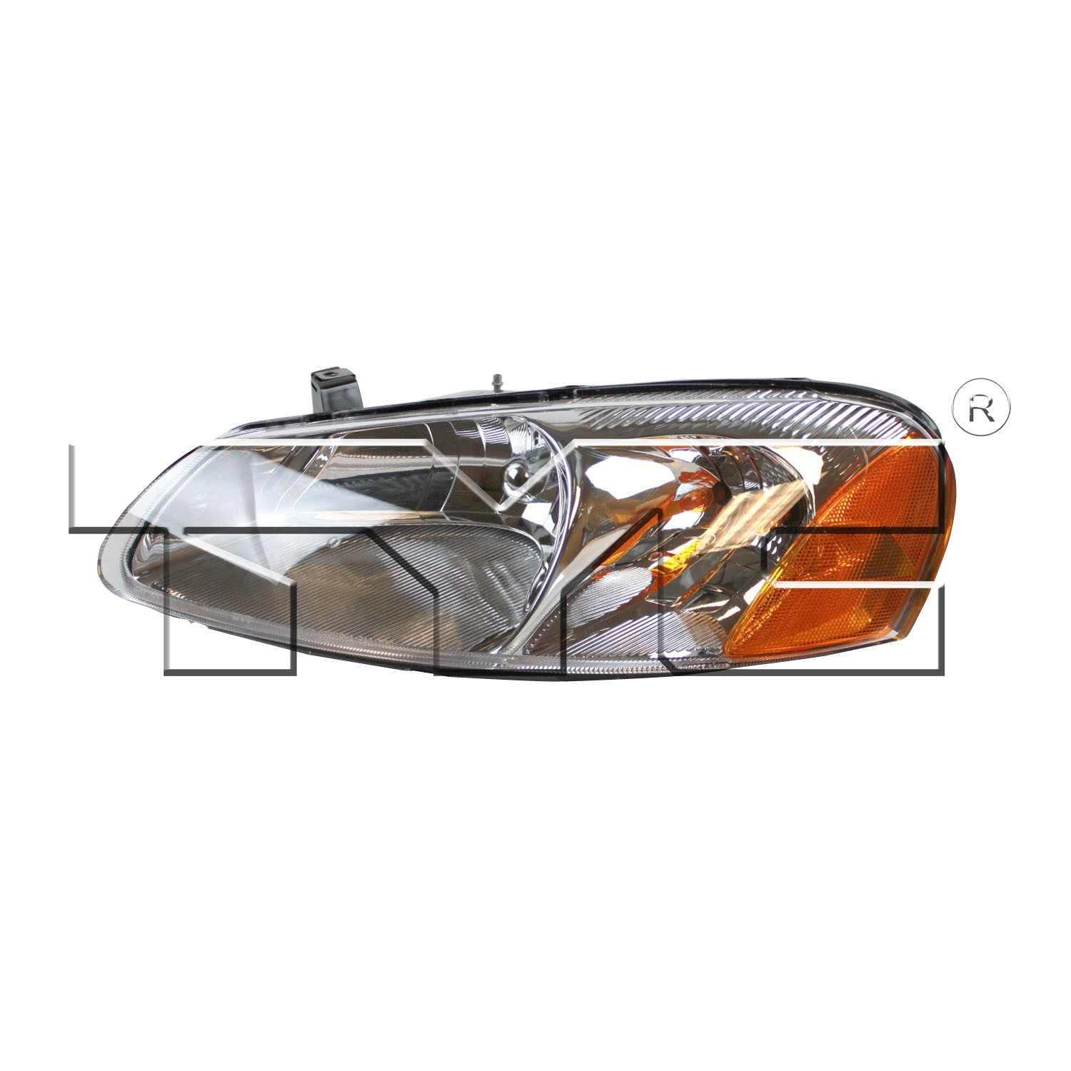 TYC Headlight Assembly  top view frsport 20-6042-00