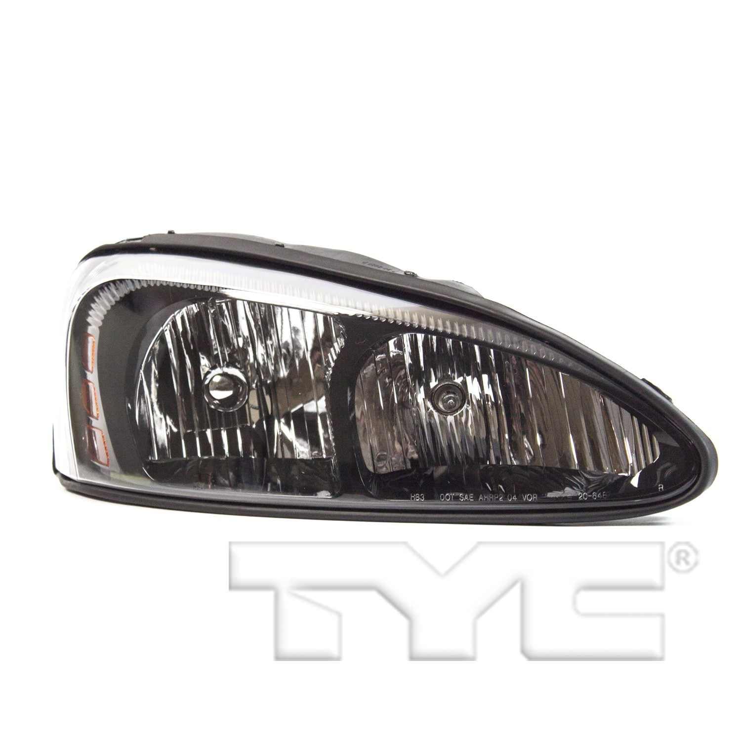 TYC Headlight Assembly  top view frsport 20-6487-00-9