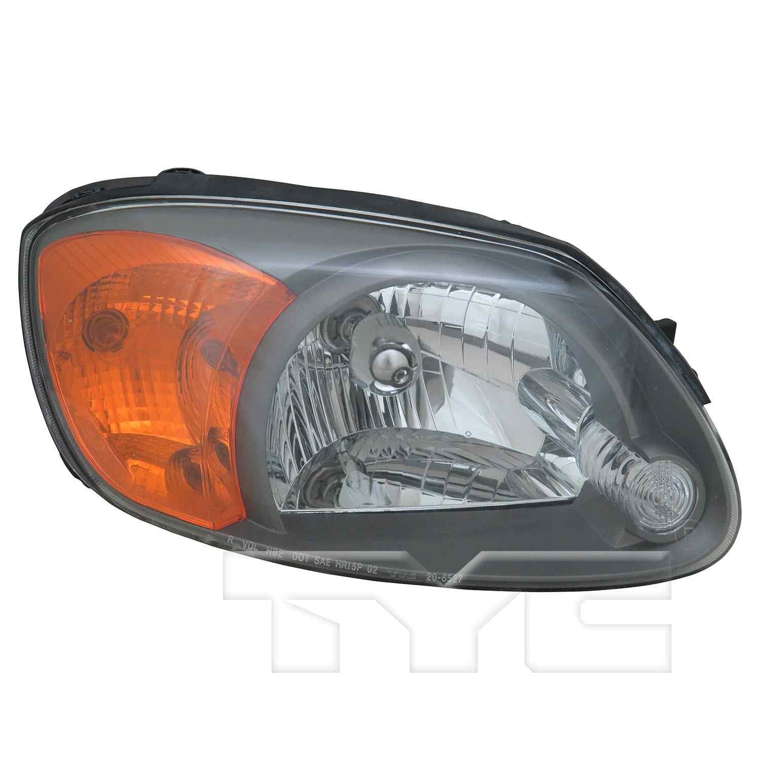 TYC Headlight Assembly  top view frsport 20-6527-00-9