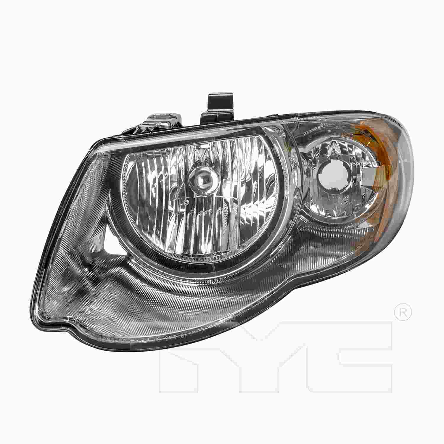 TYC Headlight Assembly  top view frsport 20-6636-00