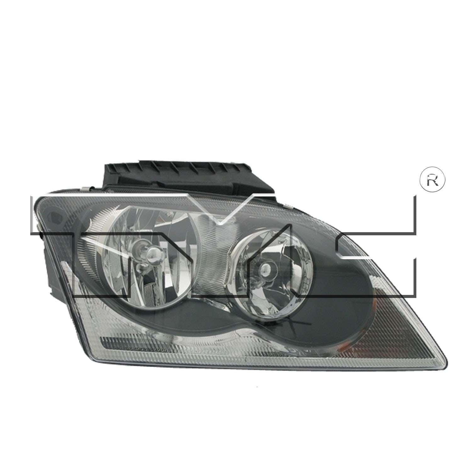 TYC Headlight Assembly  top view frsport 20-6715-00