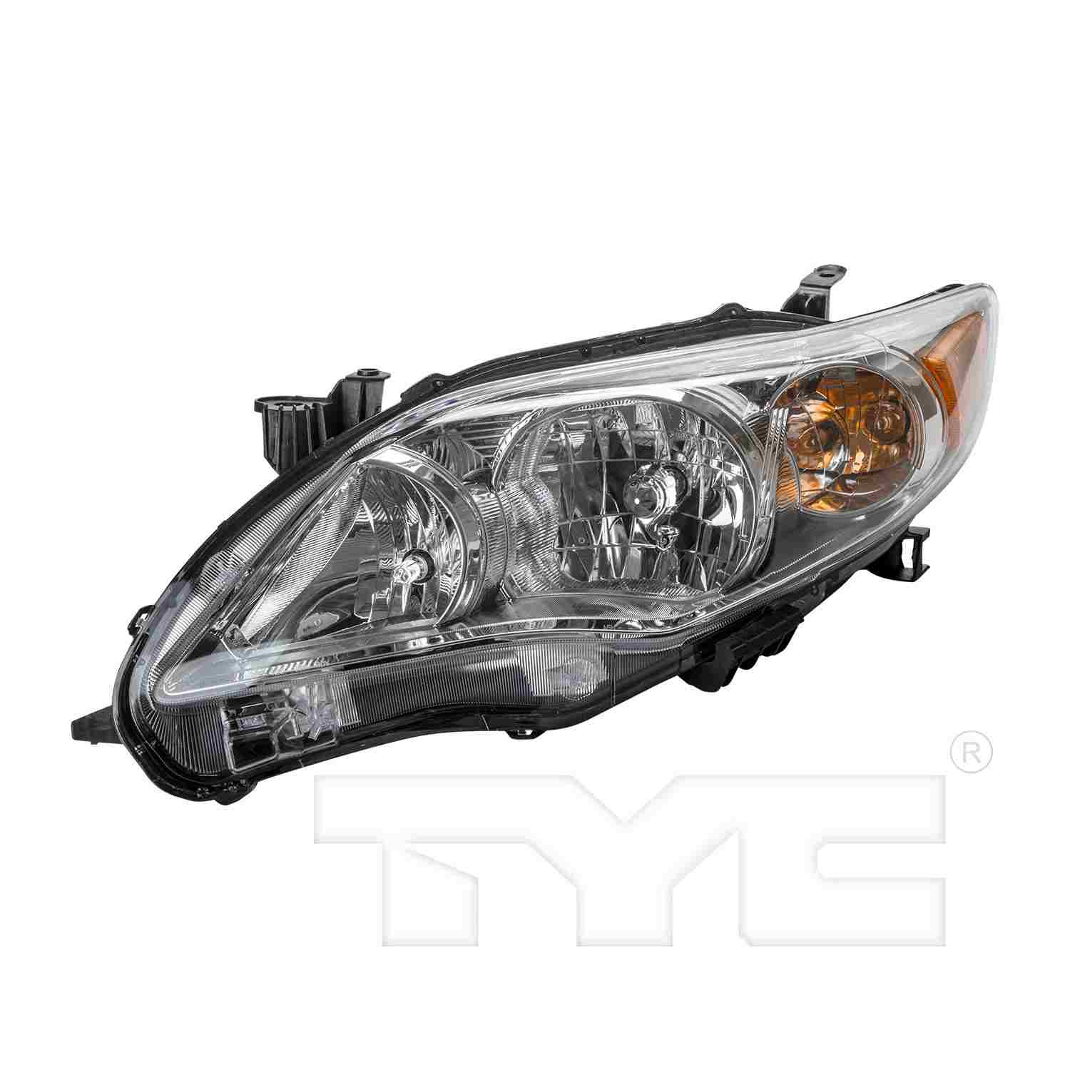 TYC Headlight Assembly  top view frsport 20-9196-00