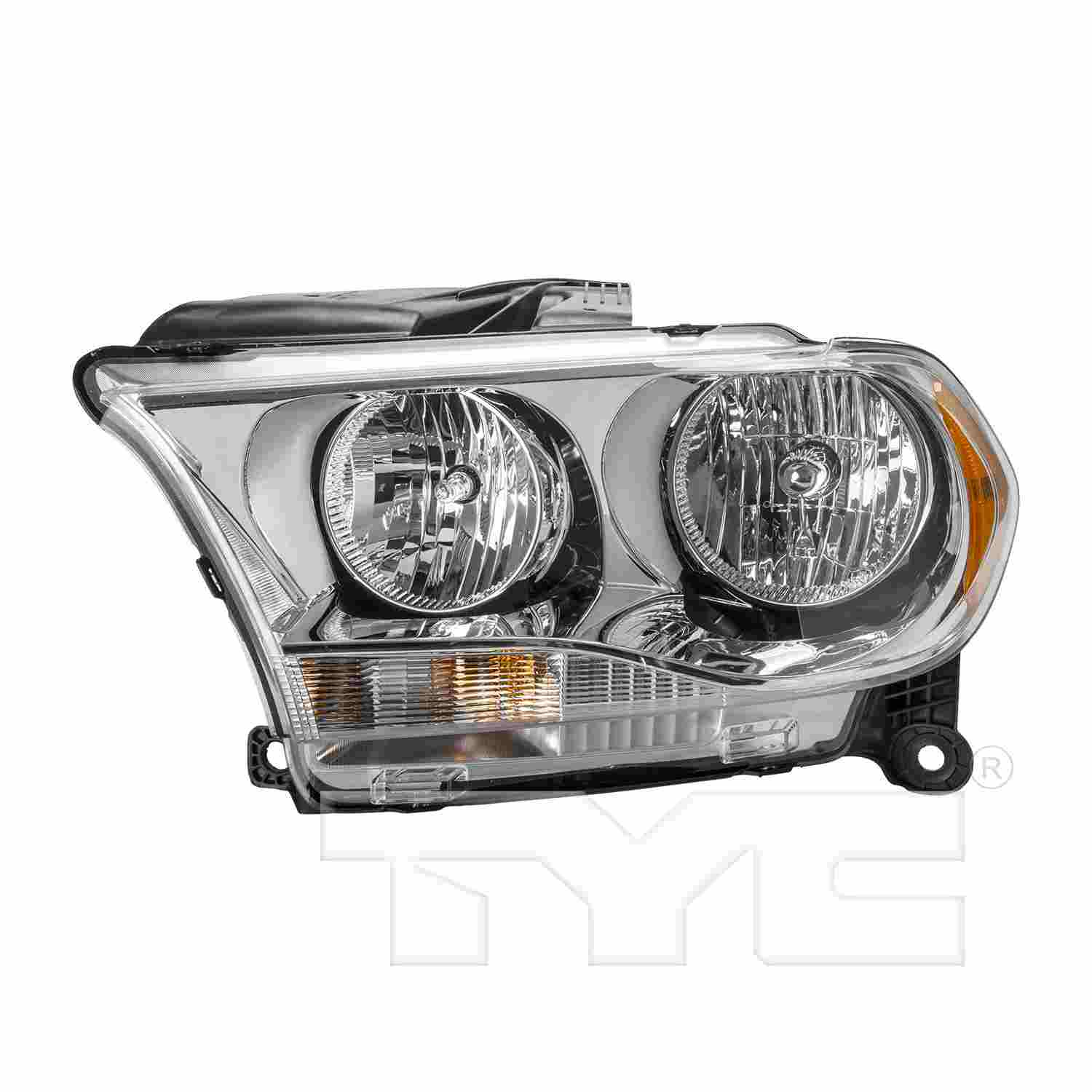 TYC Headlight Assembly  top view frsport 20-9204-00