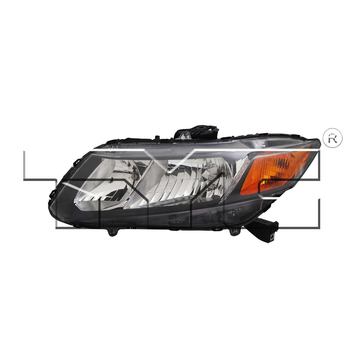 TYC Headlight Assembly  top view frsport 20-9210-00