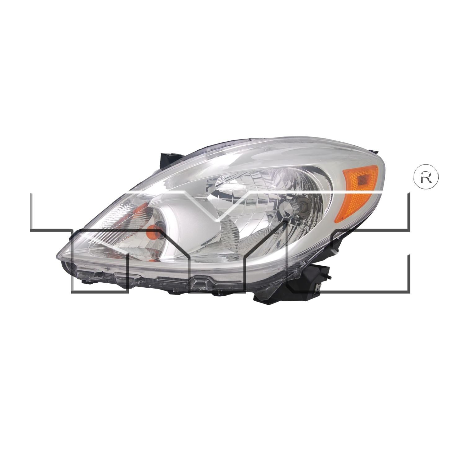 TYC Headlight Assembly  top view frsport 20-9220-00