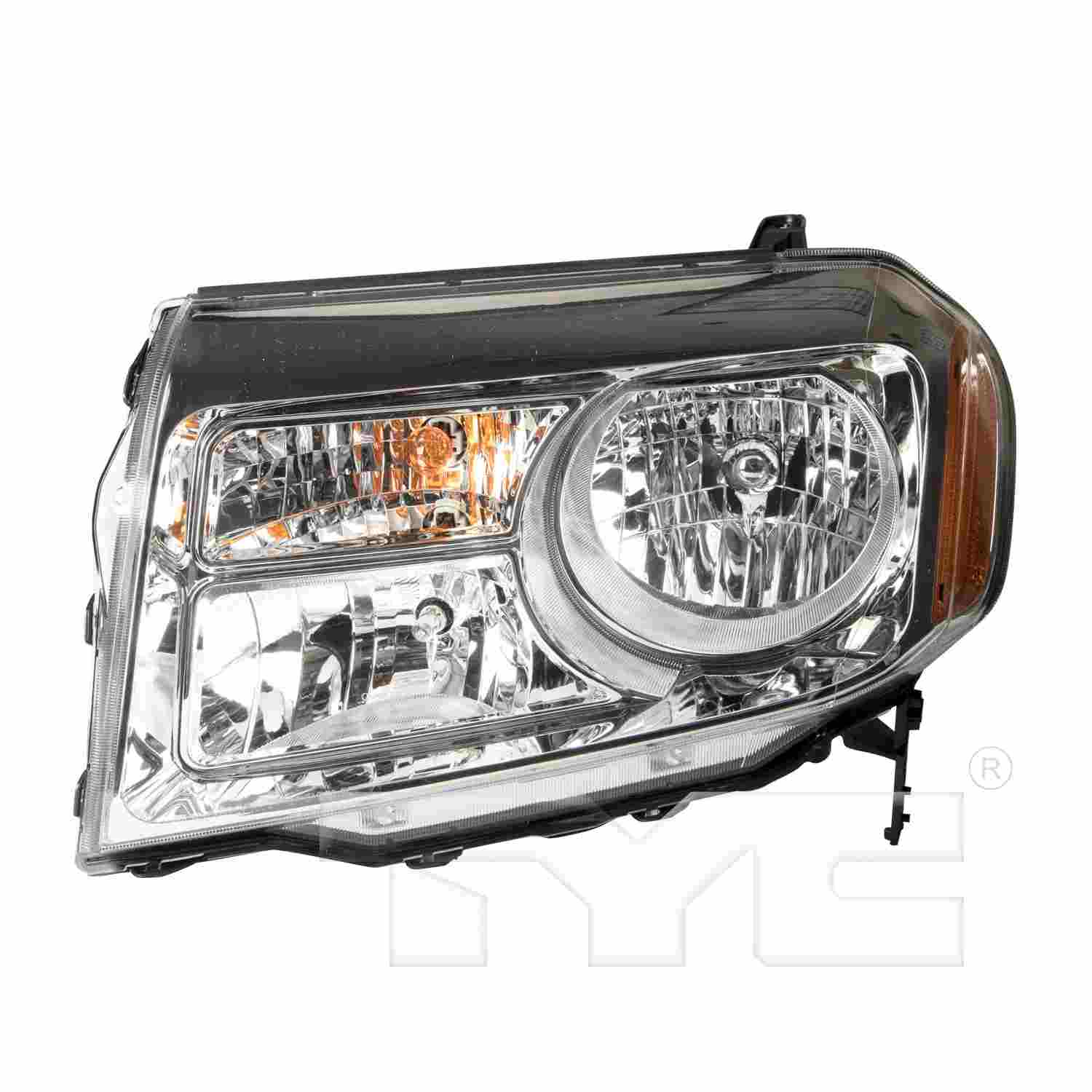 TYC Headlight Assembly  top view frsport 20-9224-00