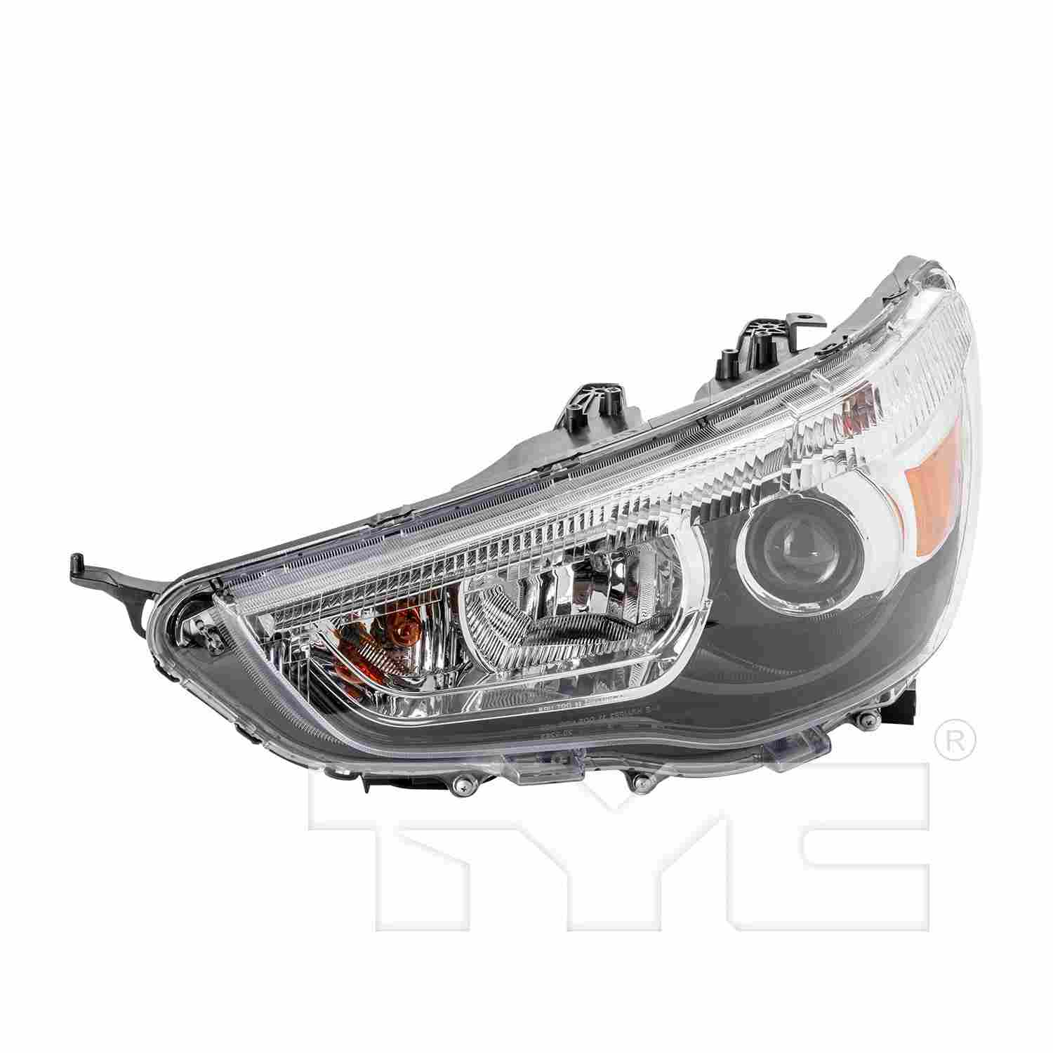 TYC Headlight Assembly  top view frsport 20-9264-00-9