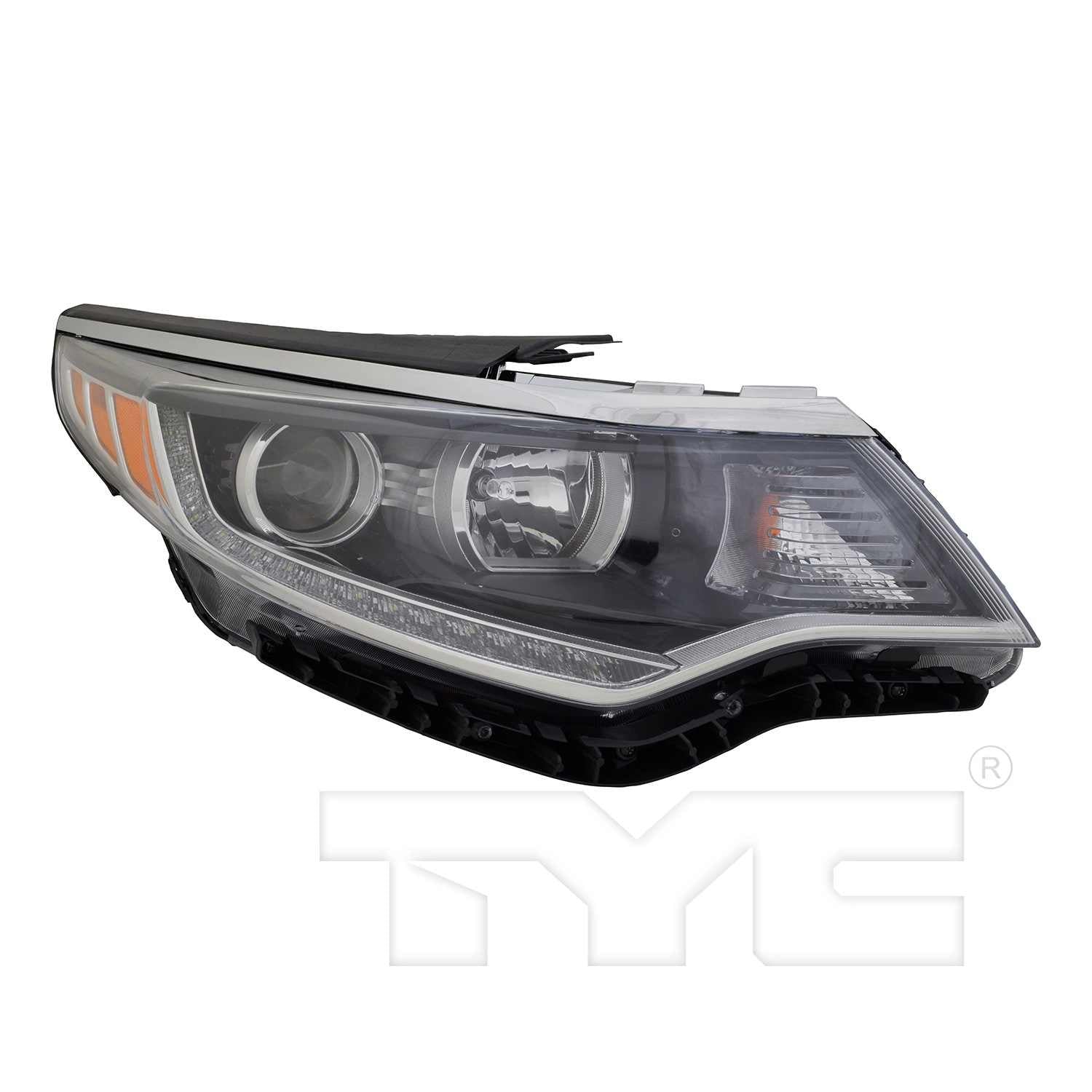 TYC Headlight Assembly  top view frsport 20-9893-90